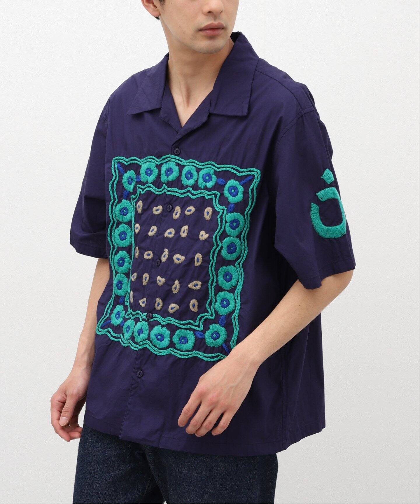 NOMA T.D. / ノ－マ・ティー・ディー】 Bandana Hand Embroideryシャツ 