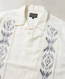 【PENDLETON / ペンドルトン】別注 パターン刺繍 オープンカラーシャツ