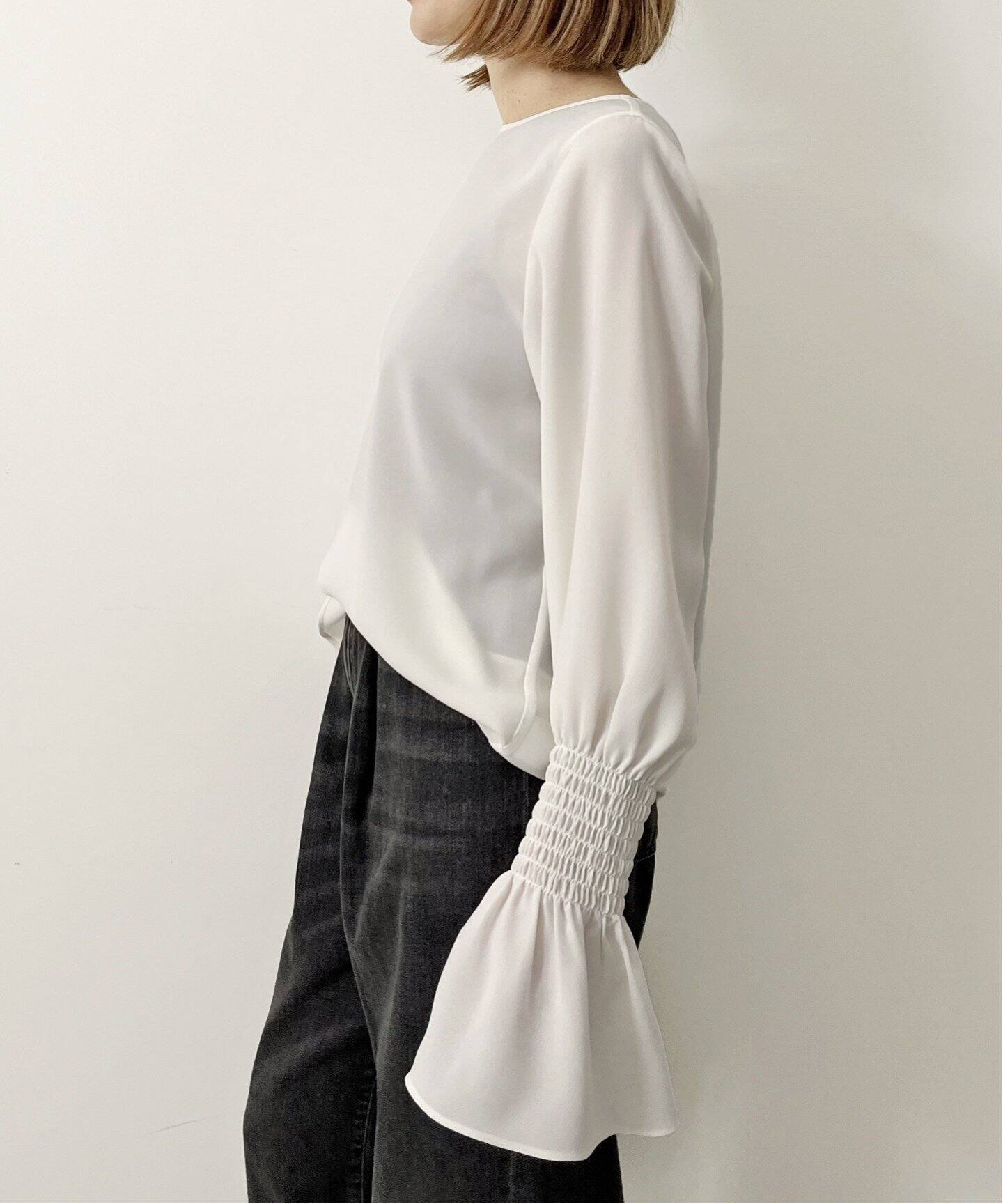 Shirring Blouse（シャツ／ブラウス）｜L