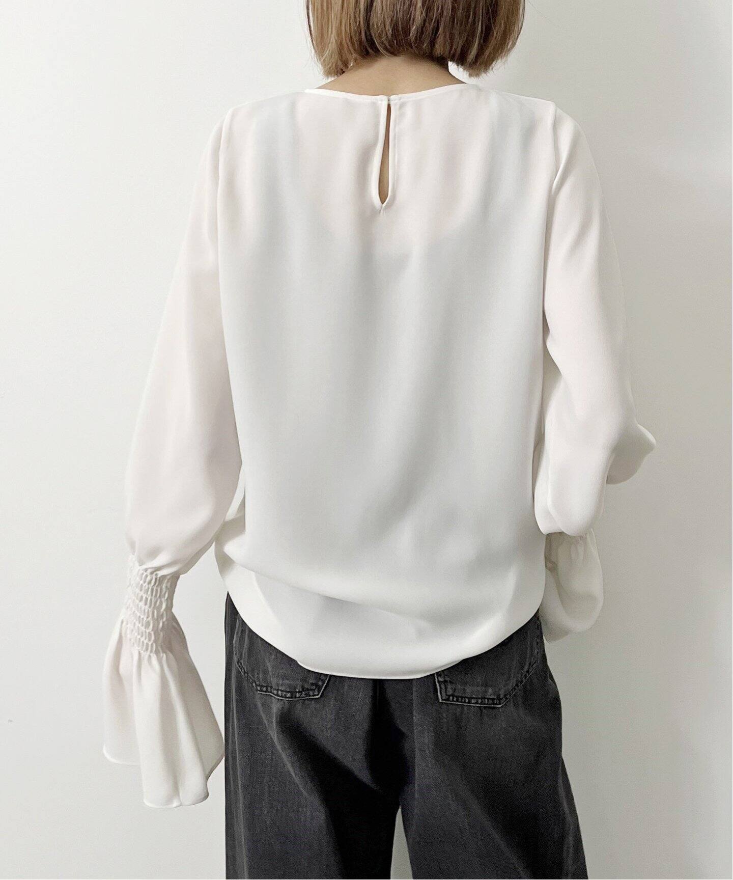 Shirring Blouse（シャツ／ブラウス）｜L