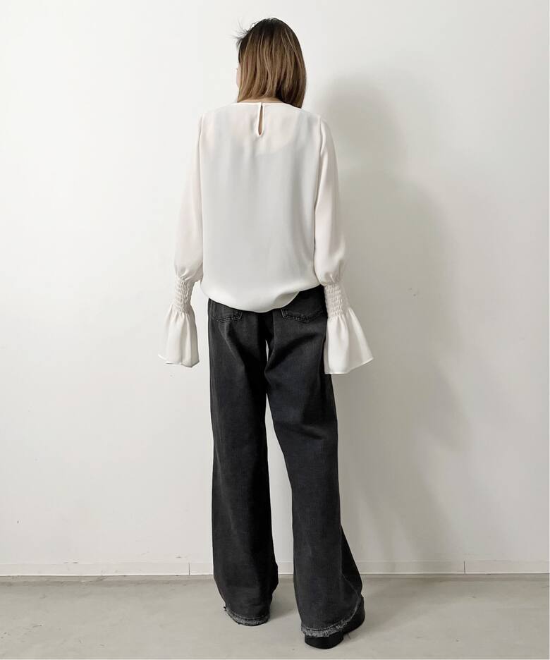 Shirring Blouse（シャツ／ブラウス）｜L