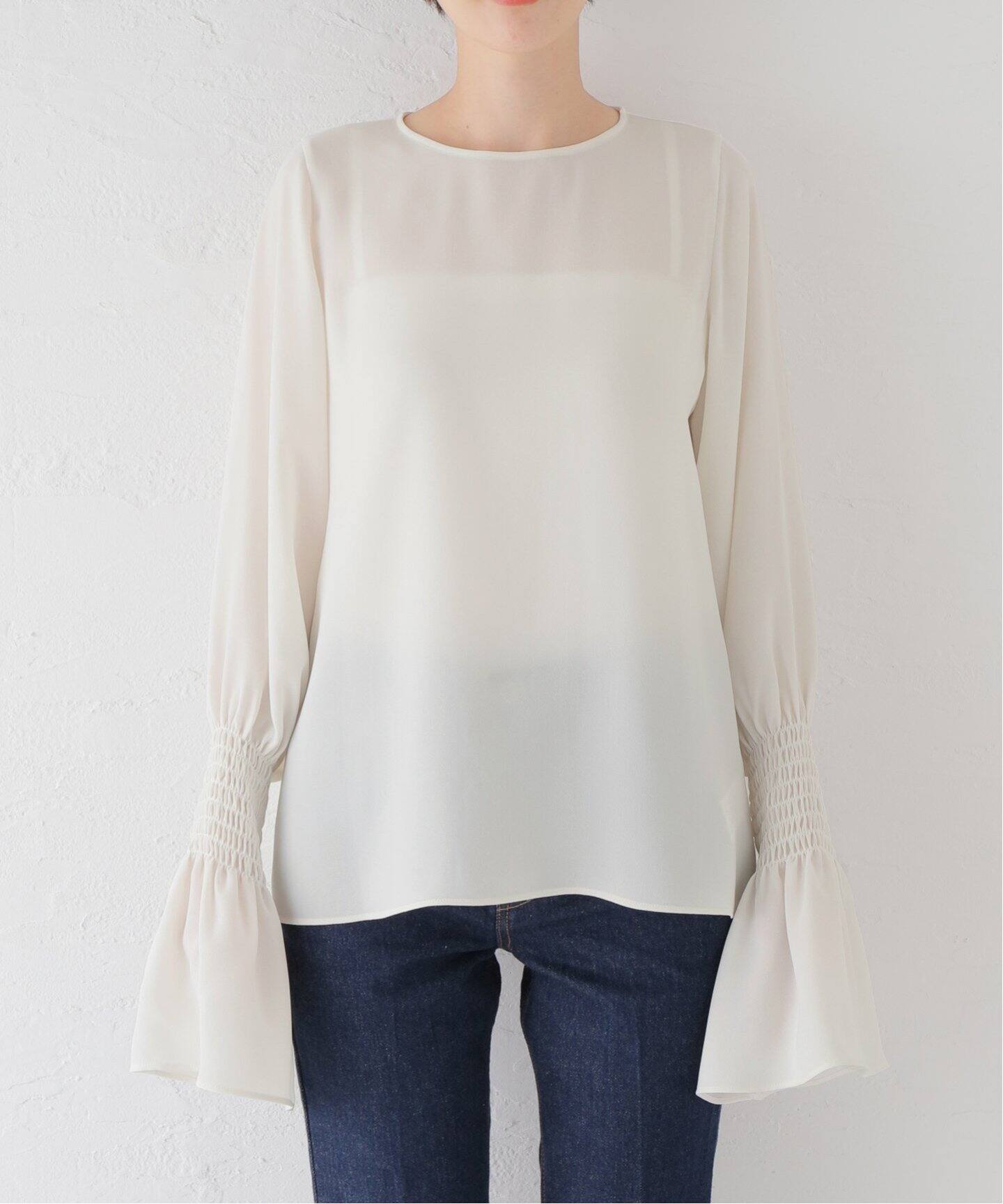 Shirring Blouse（シャツ／ブラウス）｜L