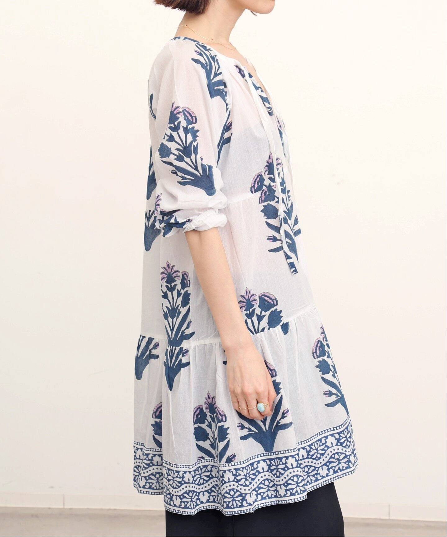 SZBlockprints PRIYA DRESS 新品チュニック綿100 