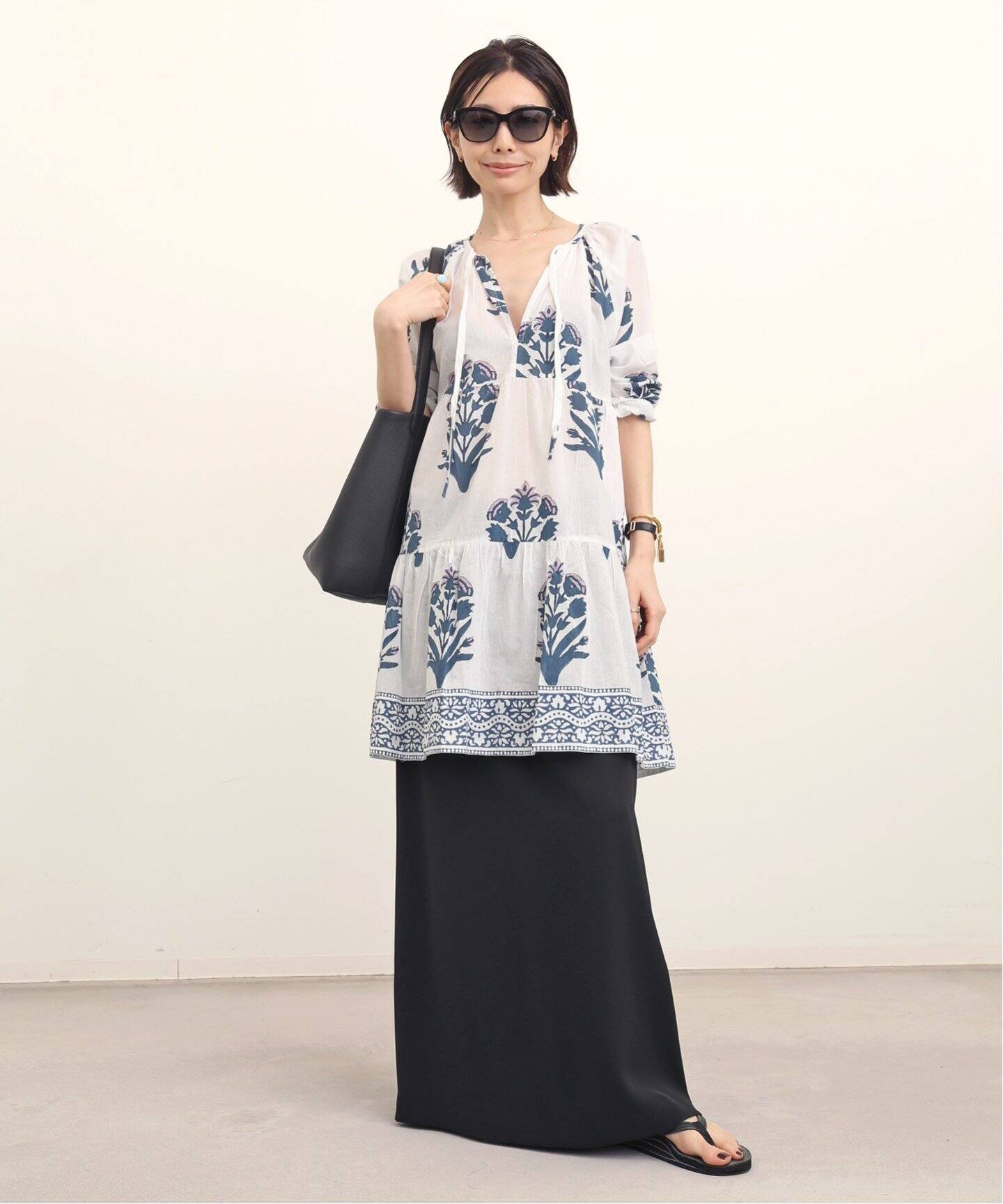 SZBlockprints PRIYA DRESS 新品チュニック綿100 