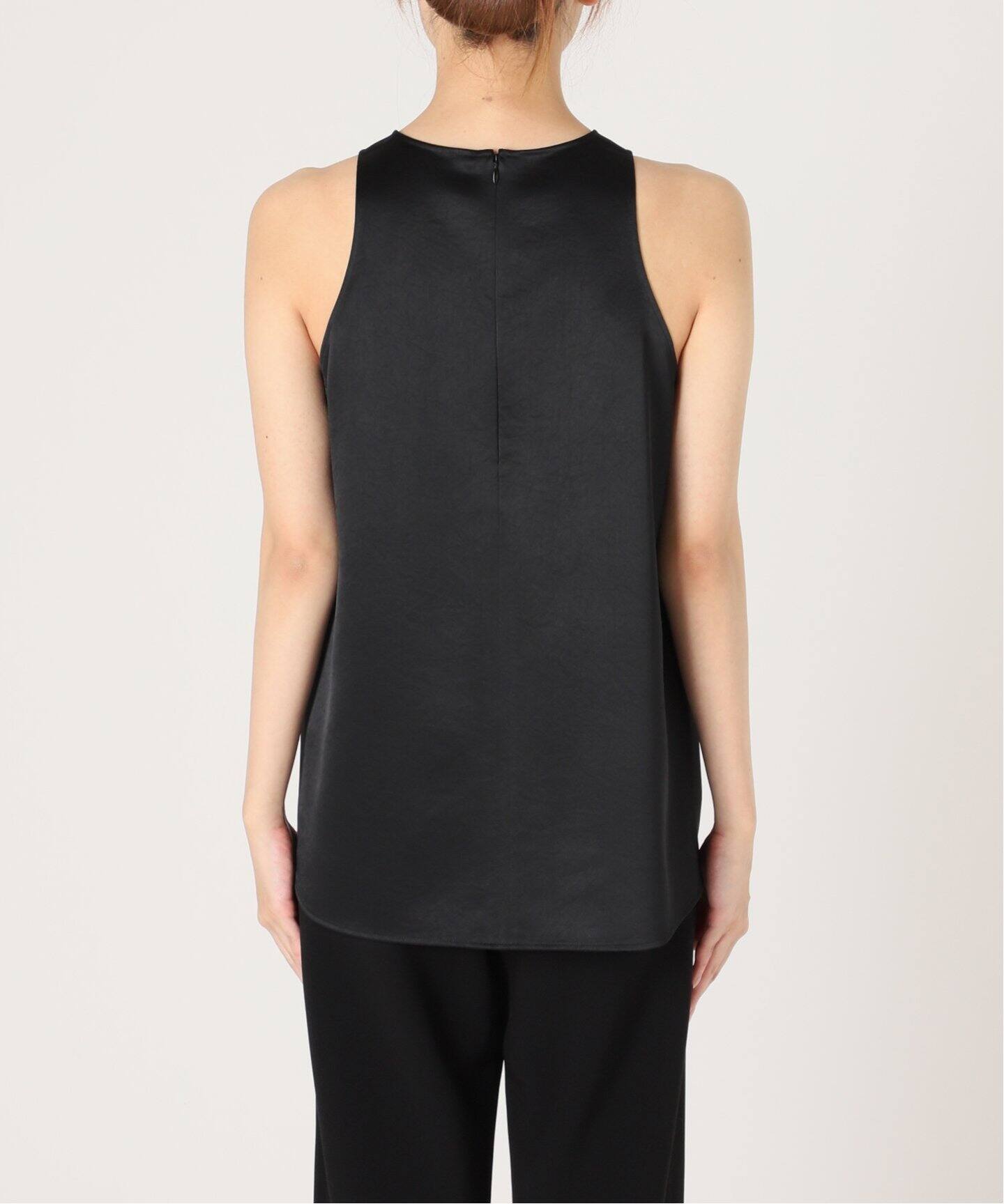 ミニマルサテンノースリーブブラウス（シャツ／ブラウス）｜AP STUDIO  