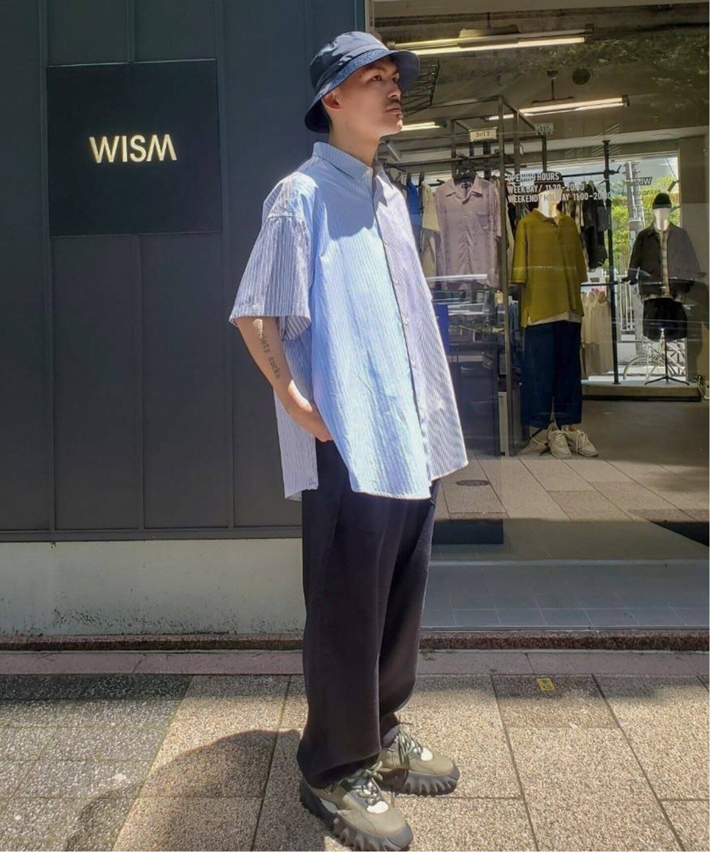 is-ness / イズネス】TOMAS MAISON VENTILATION S/S SHIRT（シャツ 