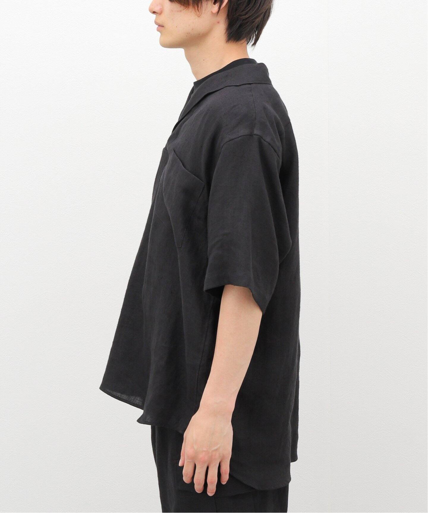 comoli / コモリ】カナパ スキッパーハンソデシャツ（シャツ／ブラウス 