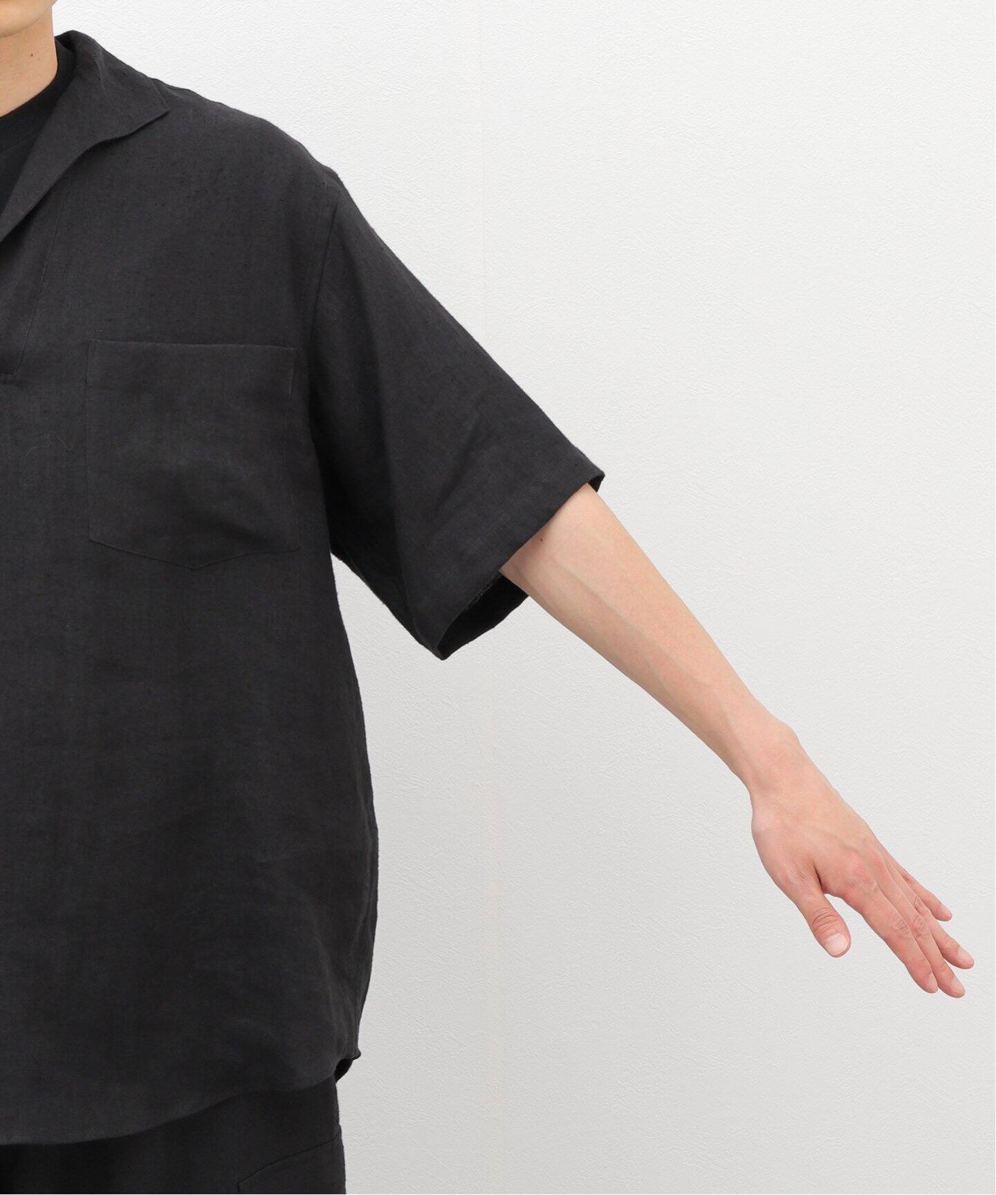 comoli / コモリ】カナパ スキッパーハンソデシャツ（シャツ／ブラウス 
