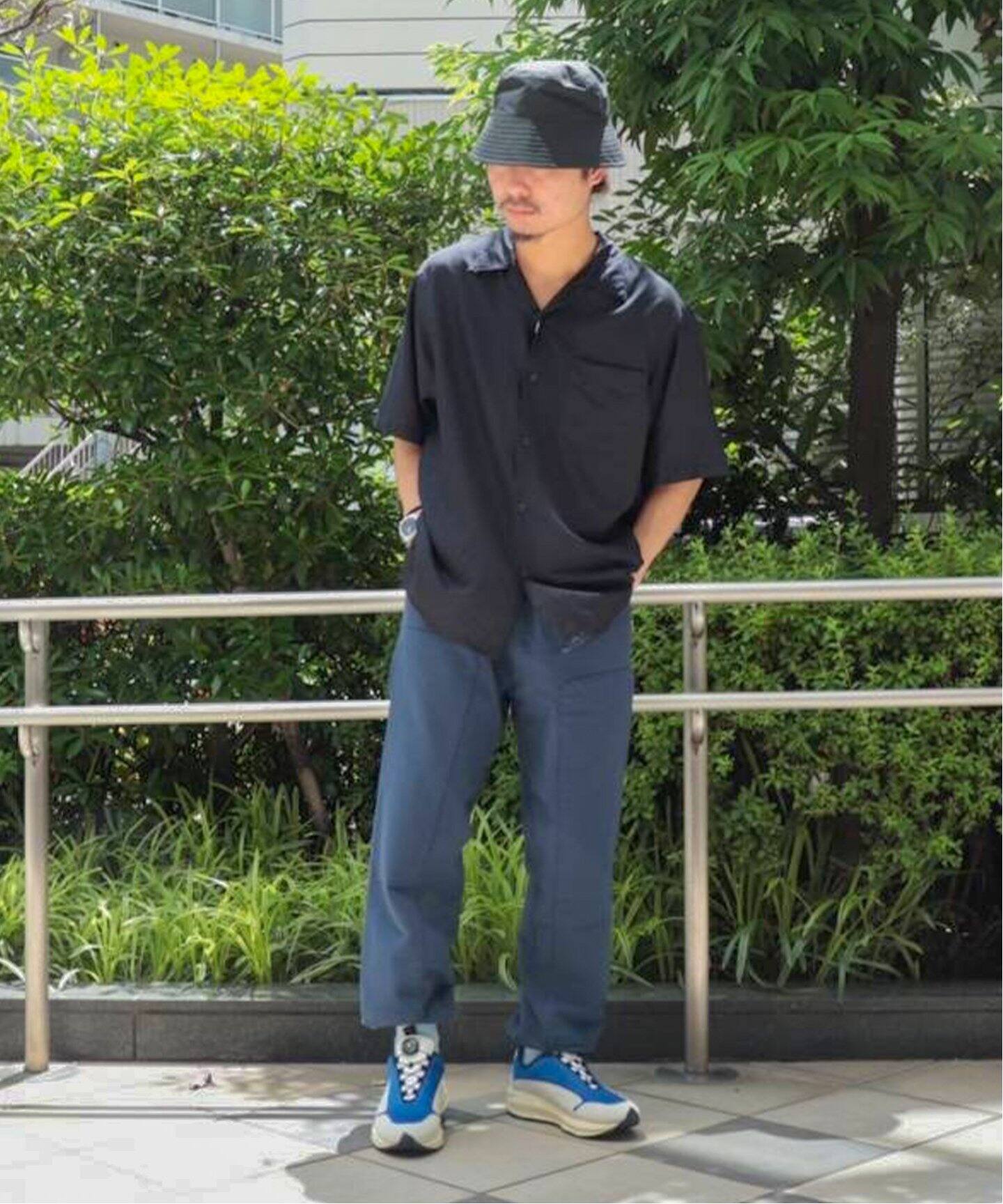 comoli / コモリ】ウールシルク ハンソデオープンカラーシャツ（シャツ 