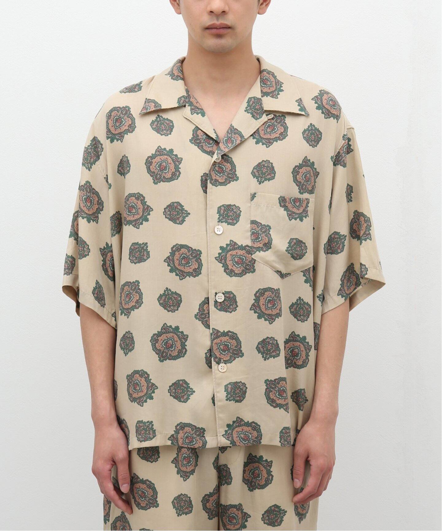 UNUSED / アンユーズド】US2339 S/S OPEN COLLAR SHIRTS（シャツ  