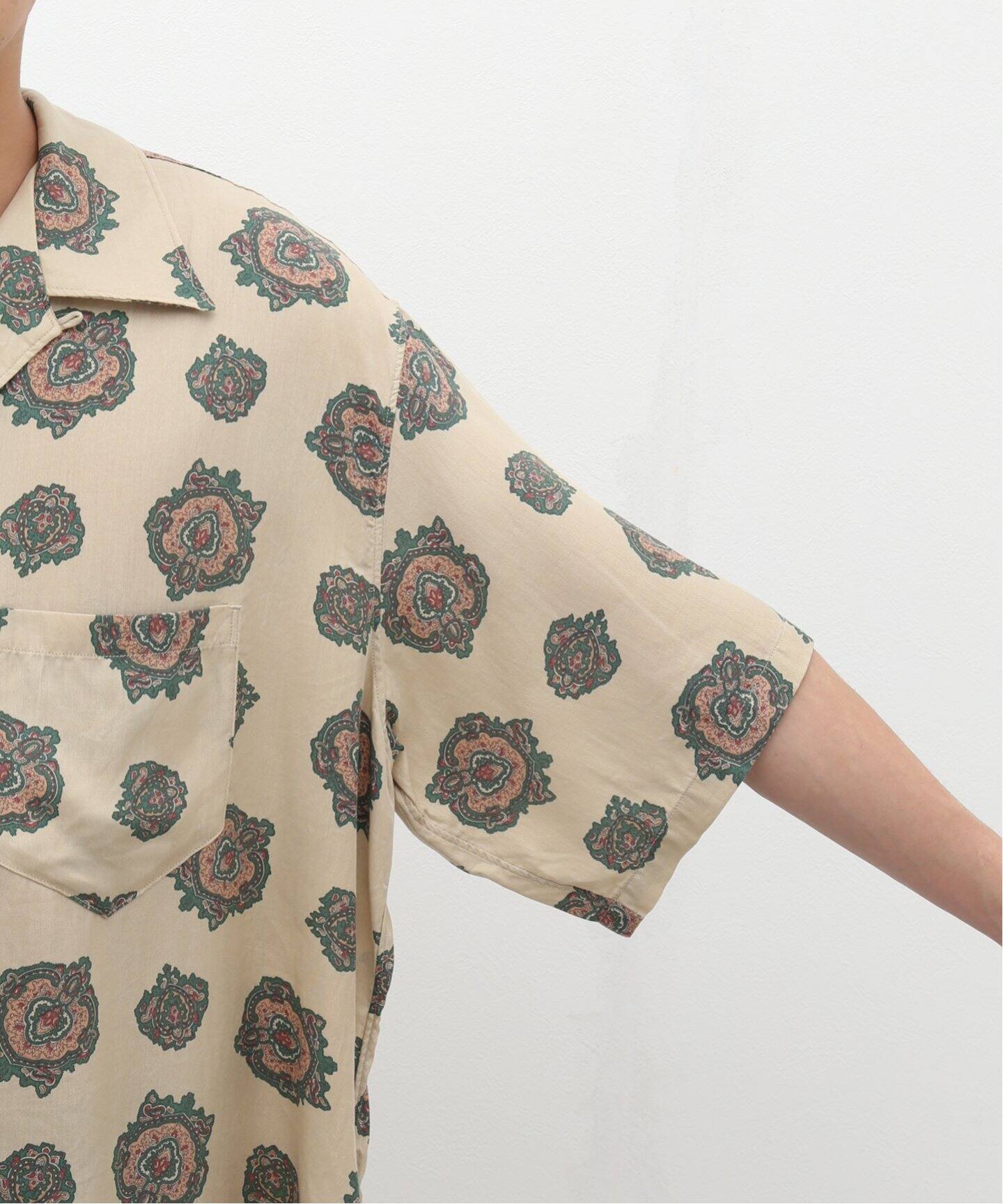 UNUSED / アンユーズド】US2339 S/S OPEN COLLAR SHIRTS（シャツ 