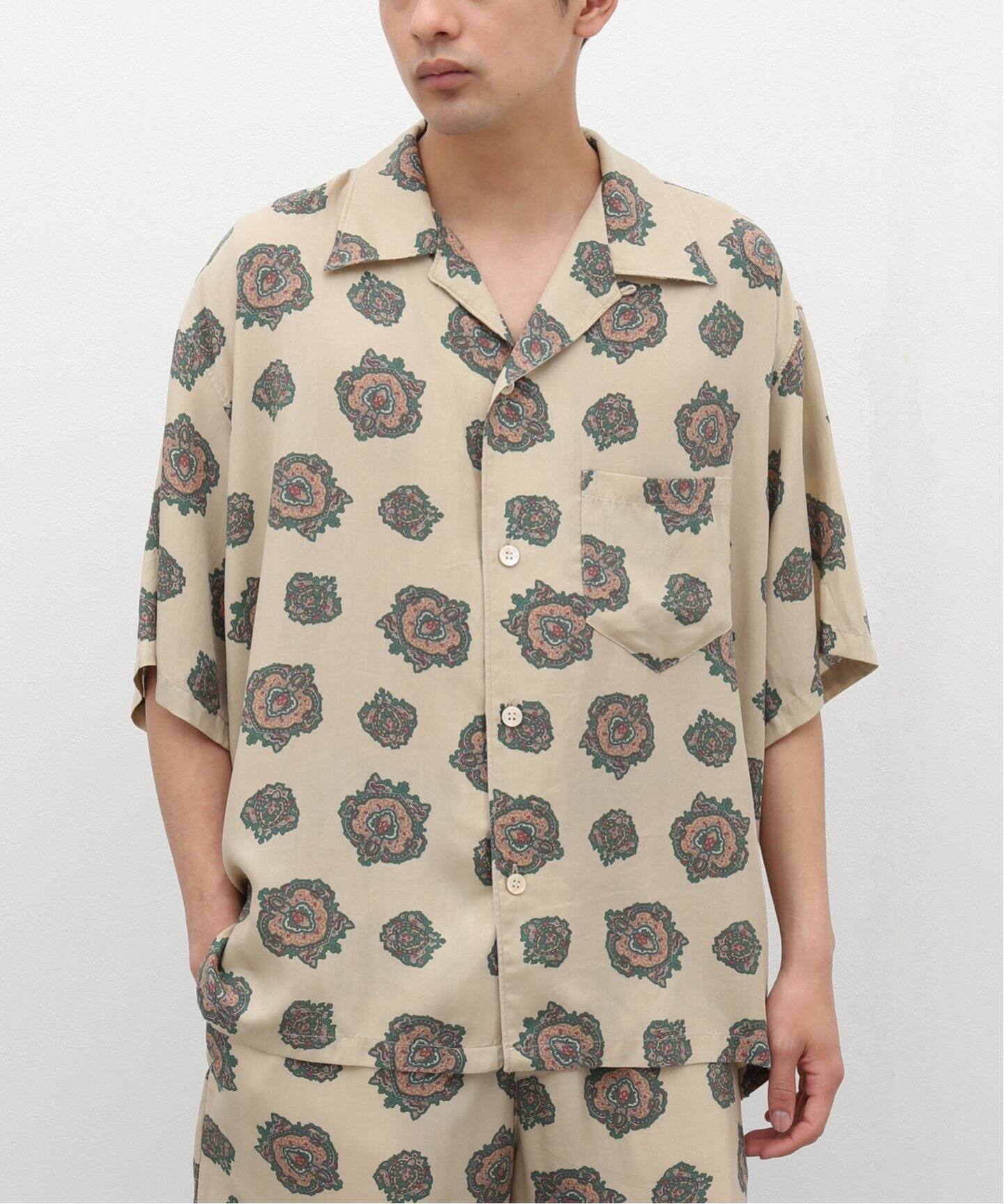 UNUSED / アンユーズド】US2339 S/S OPEN COLLAR SHIRTS（シャツ 