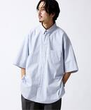 【THOMAS MASON】ファットシルエットボタンダウン S/Sシャツ