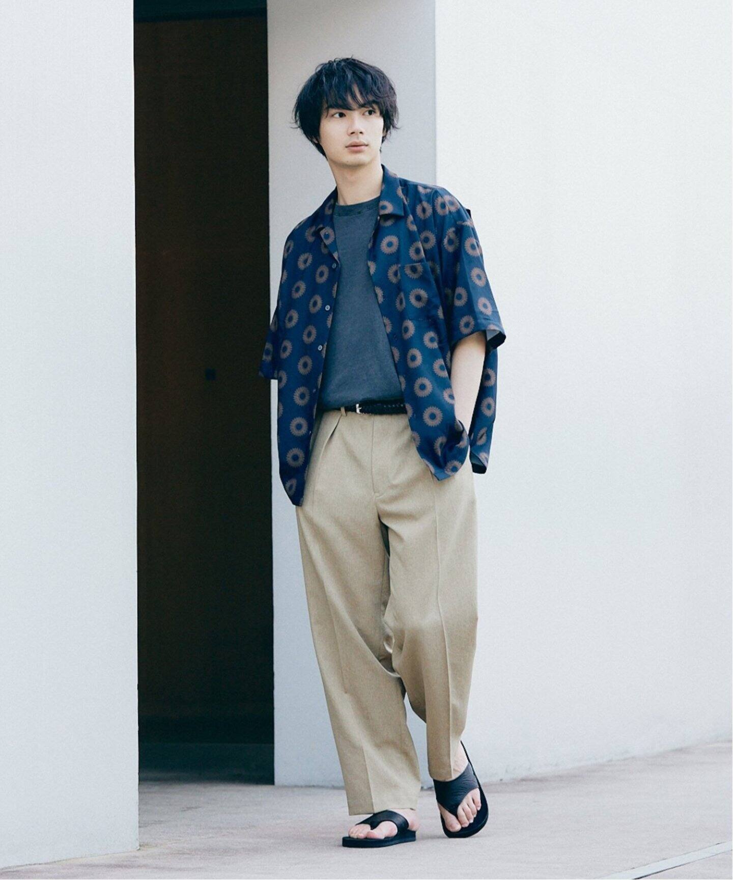 GEOM PATTERN/ジオメパターン】ワイドシルエット 柄シャツ “総柄