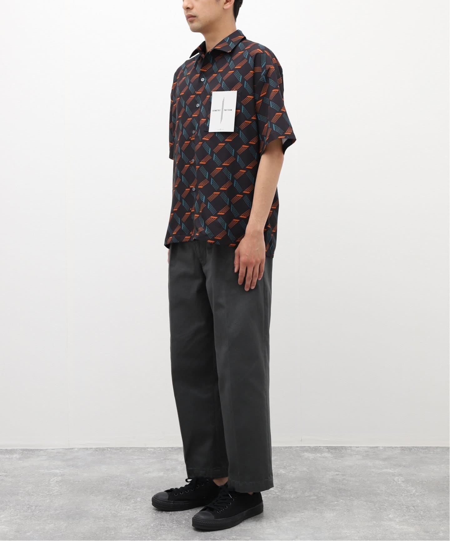 GEOM PATTERN/ジオメパターン】ワイドシルエット 柄シャツ “総柄