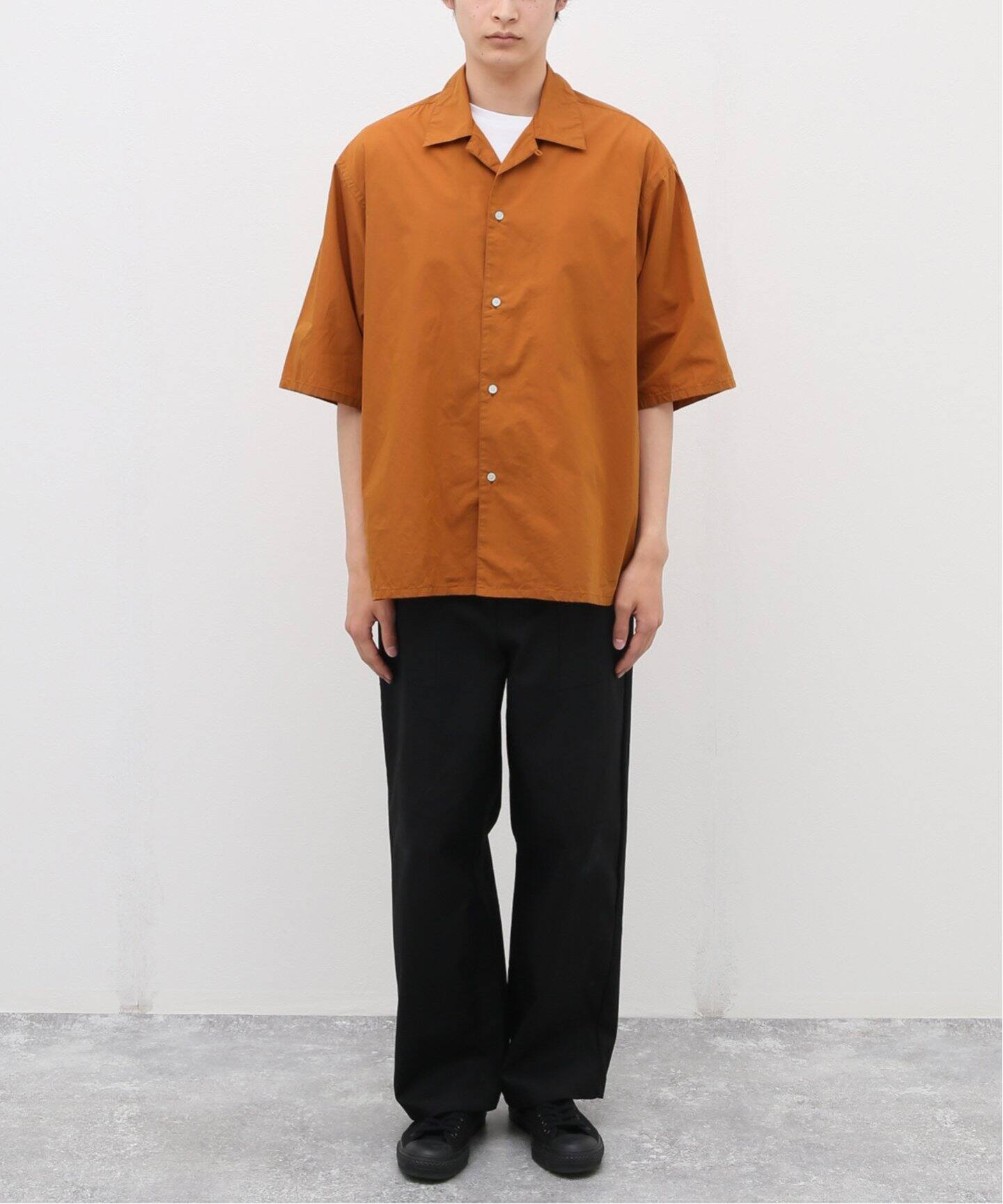 blurhms / ブラームス】Chambray Open-collar Shirt（シャツ／ブラウス 