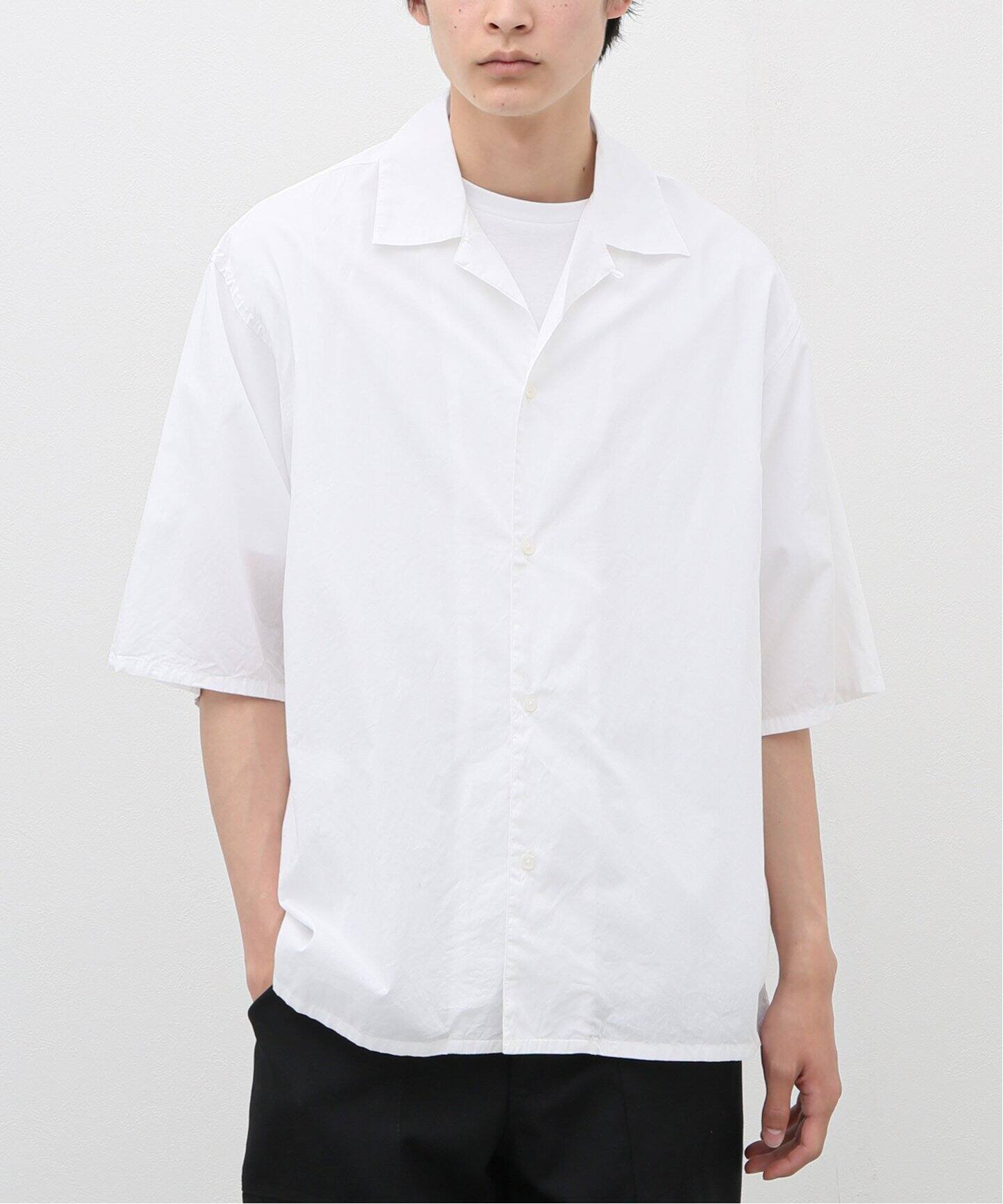 blurhms / ブラームス】Chambray Open-collar Shirt（シャツ／ブラウス 
