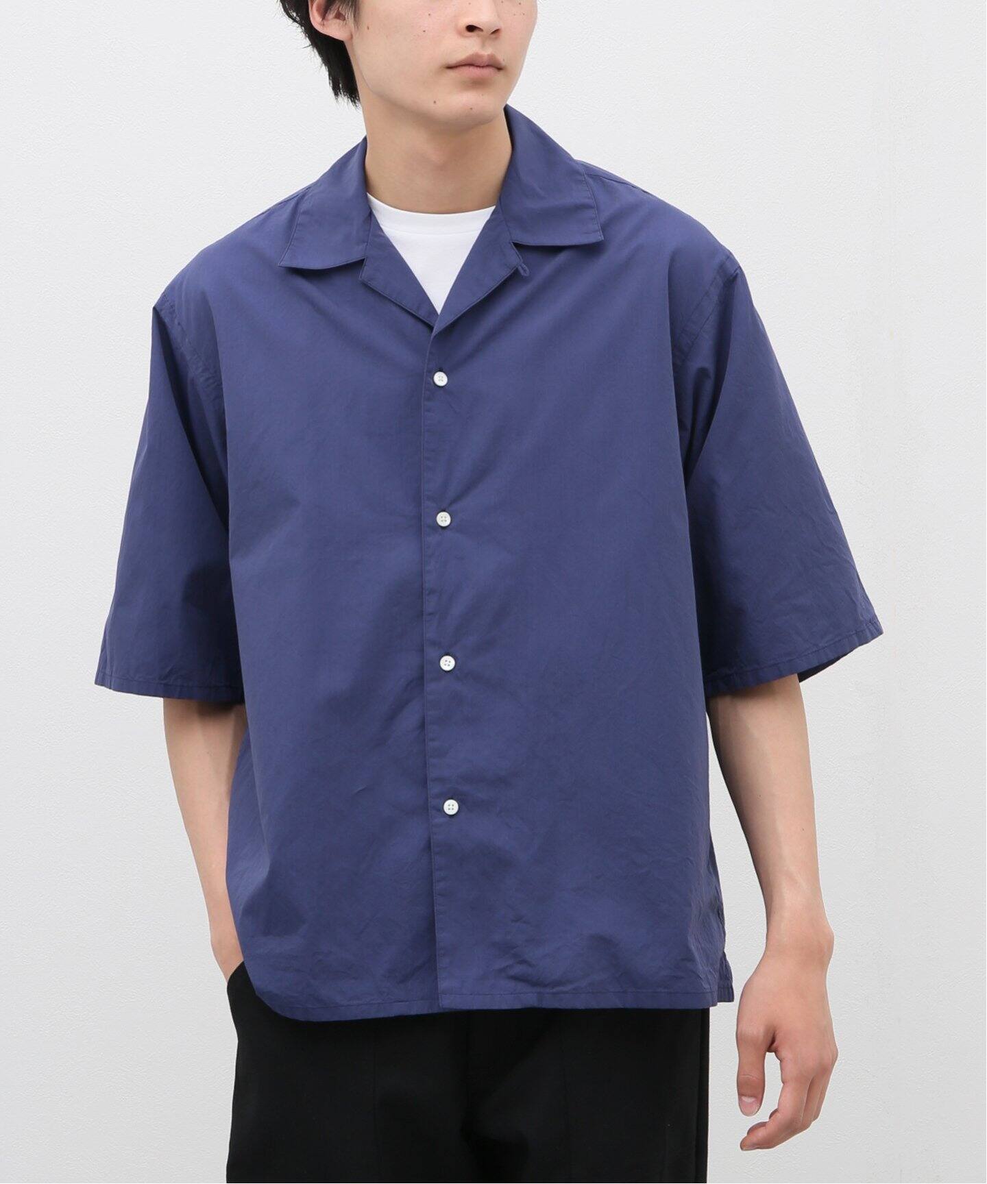 blurhms / ブラームス】Chambray Open-collar Shirt（シャツ／ブラウス 