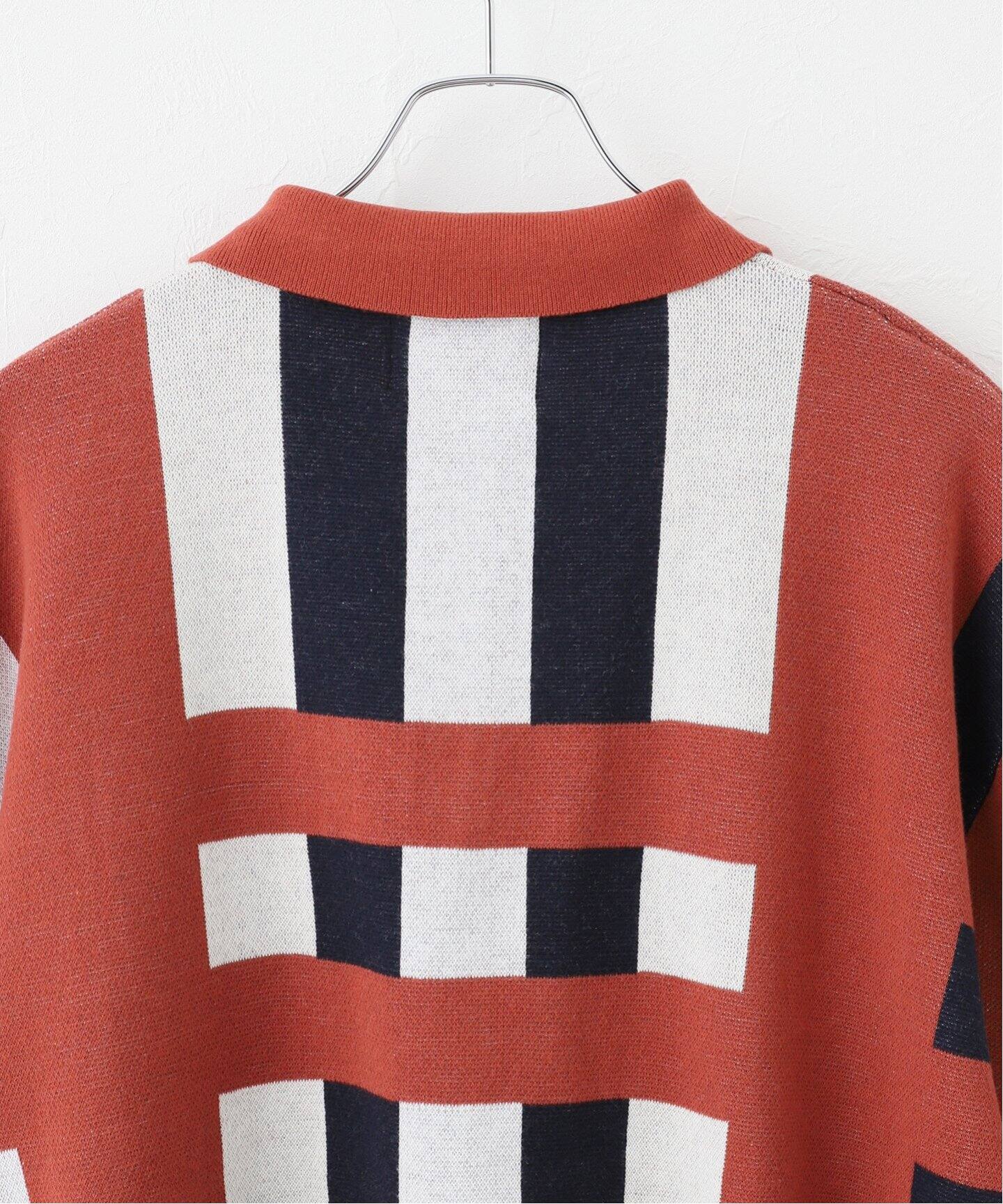 SON OF THE CHEESE / サノバチーズ】 Stripe Knit Shirt（シャツ 