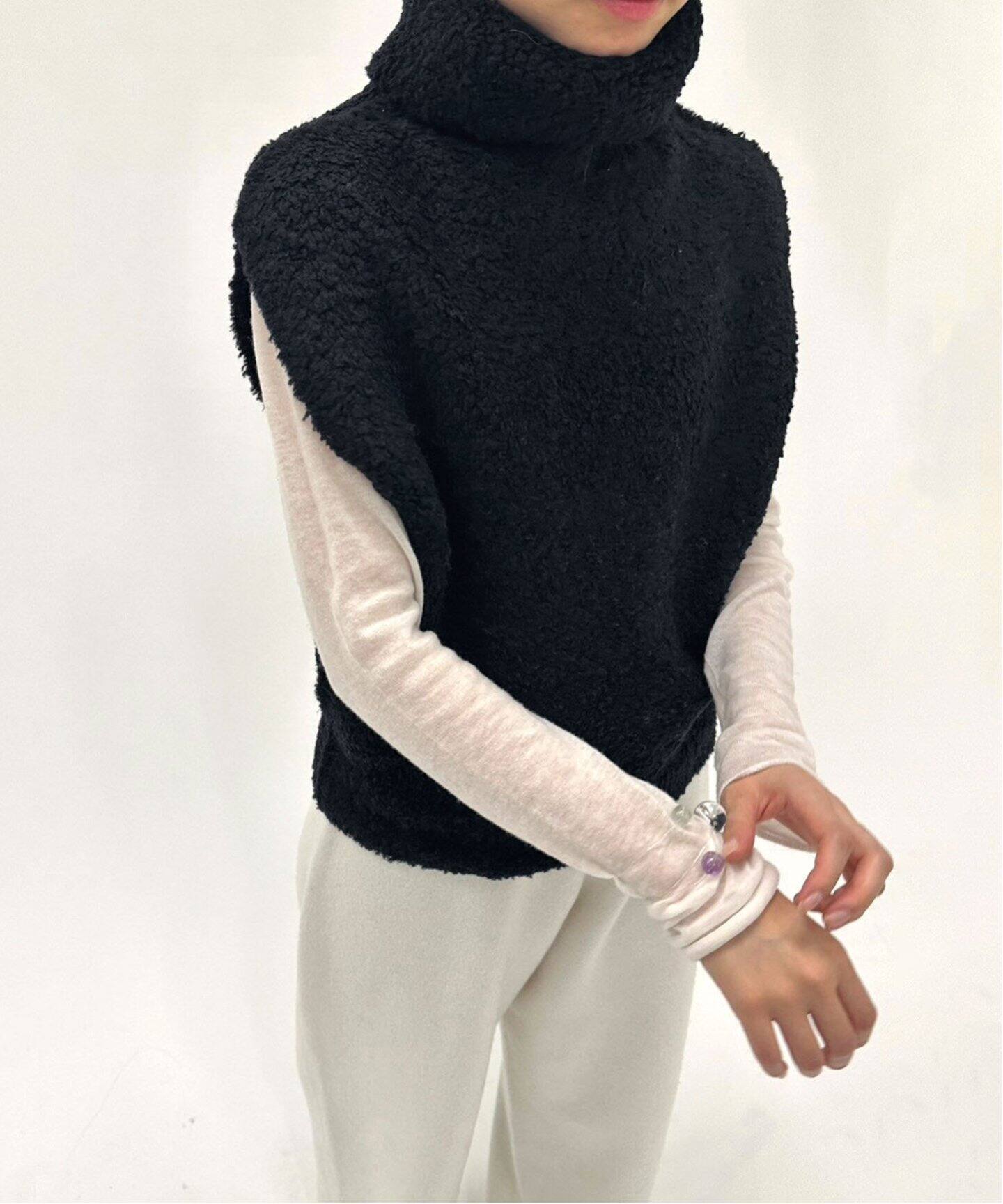 VERSO/ヴェルソ】Shearling Turtle Vest（ベスト）｜EDIT.FOR