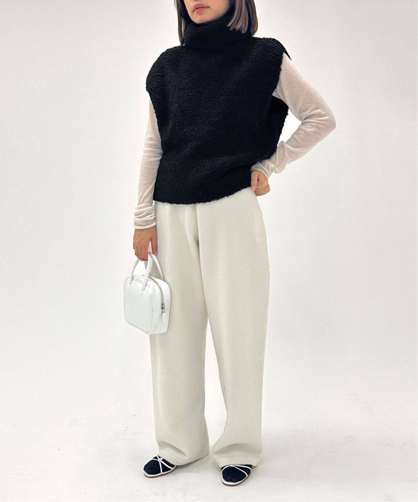 VERSO/ヴェルソ】Shearling Turtle Vest（ベスト）｜EDIT.FOR LULU 