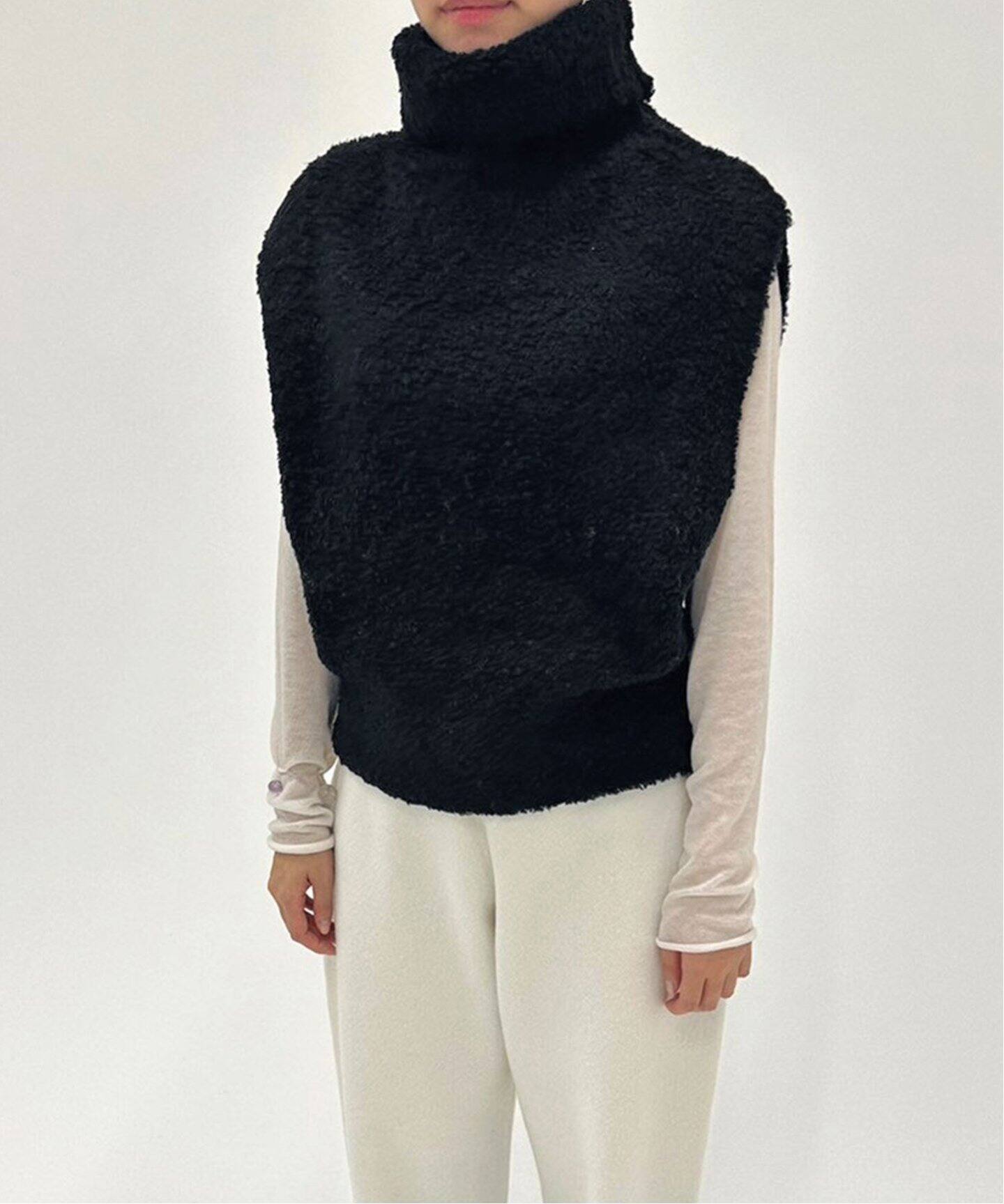 VERSO/ヴェルソ】Shearling Turtle Vest（ベスト）｜EDIT.FOR LULU 