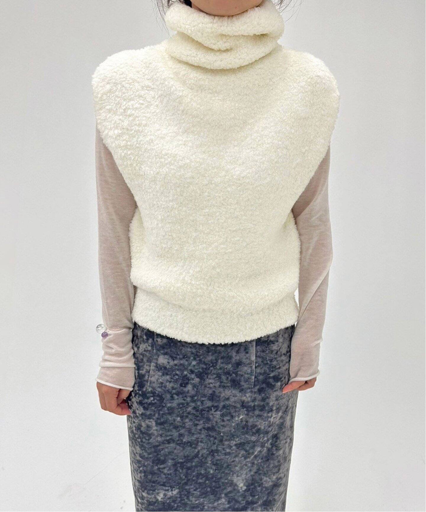 VERSO/ヴェルソ】Shearling Turtle Vest（ベスト）｜EDIT.FOR LULU 