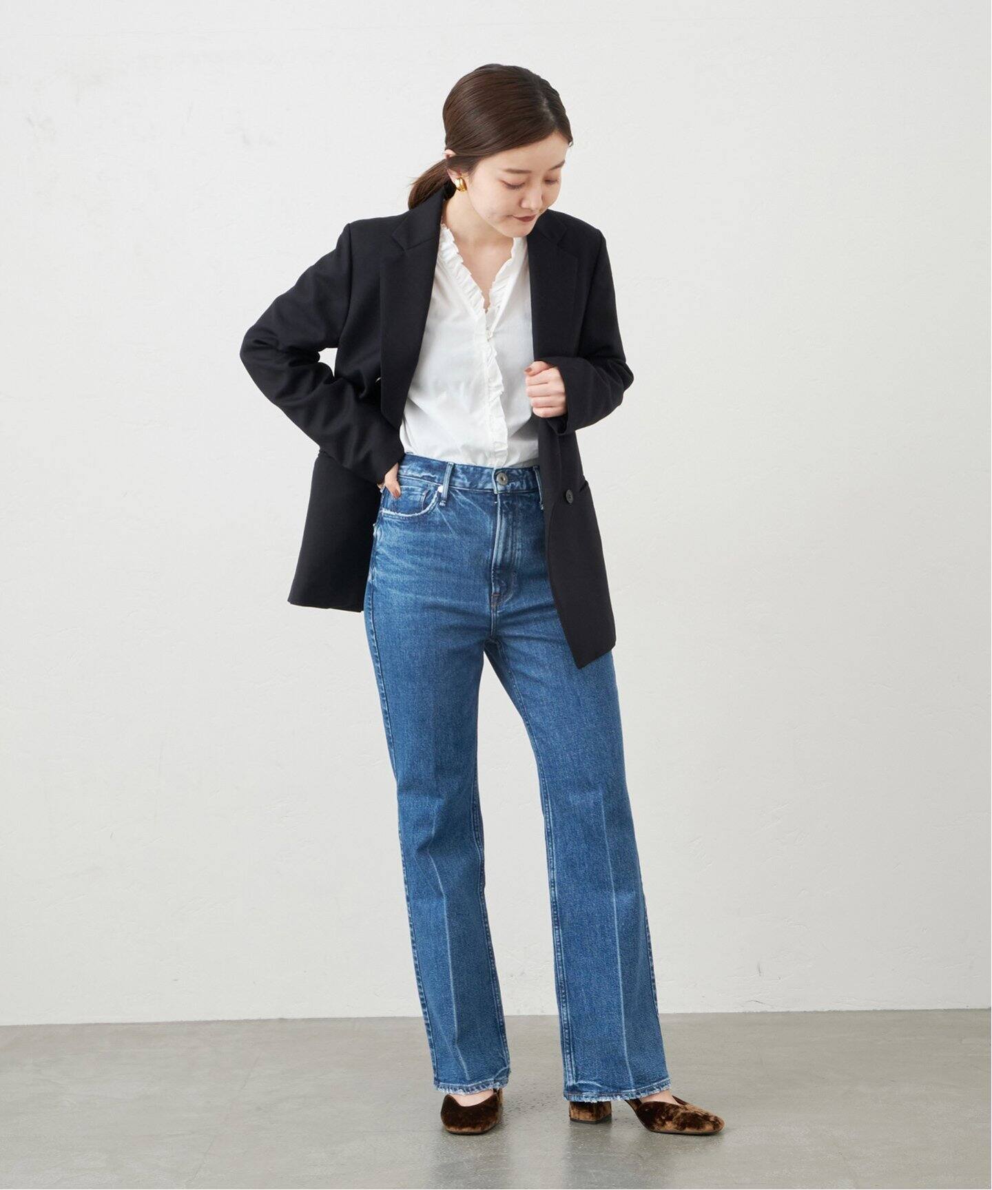 コットンボイル フリルブラウス（シャツ／ブラウス）｜IENA（イエナ