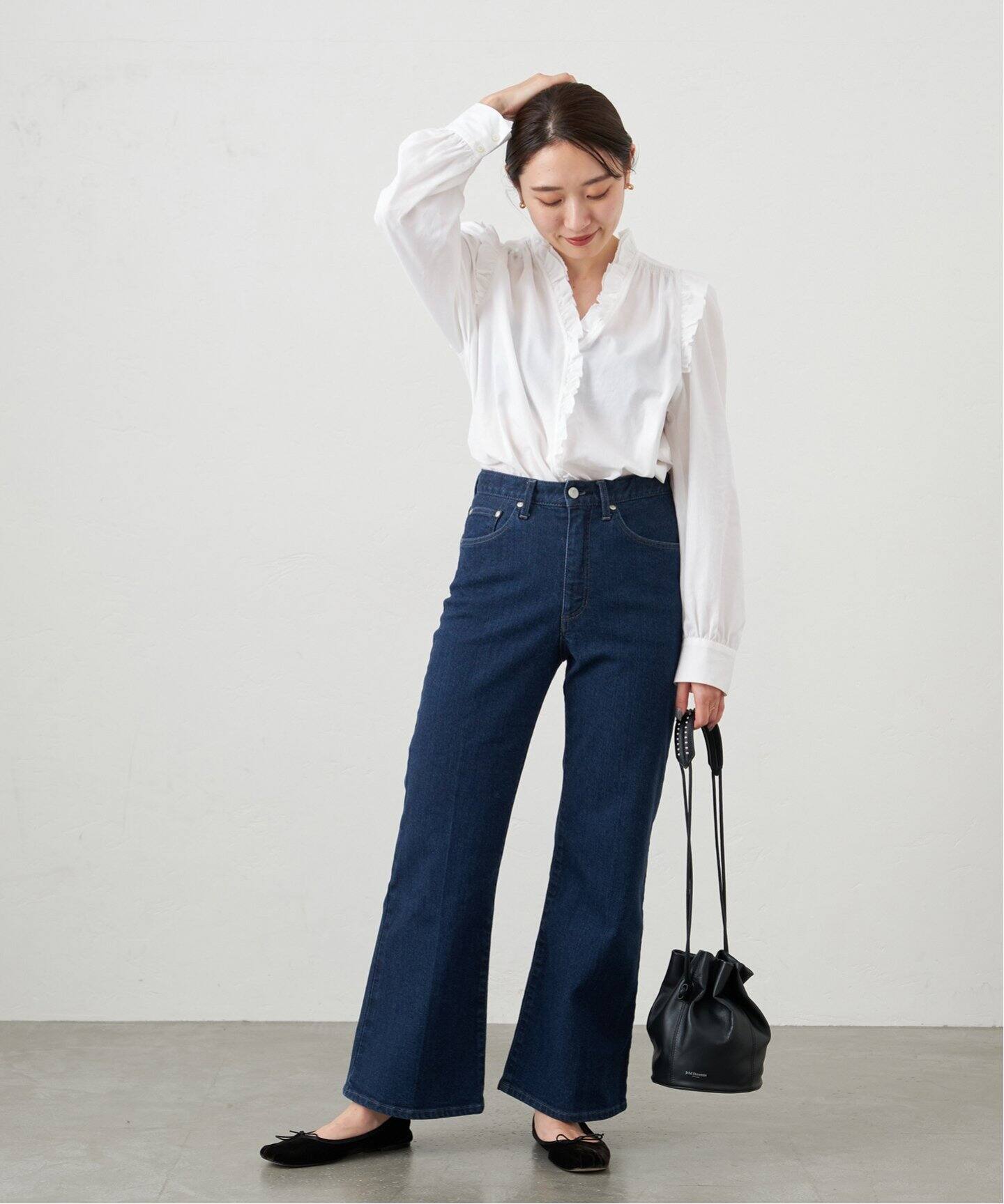 コットンボイル フリルブラウス（シャツ／ブラウス）｜IENA（イエナ