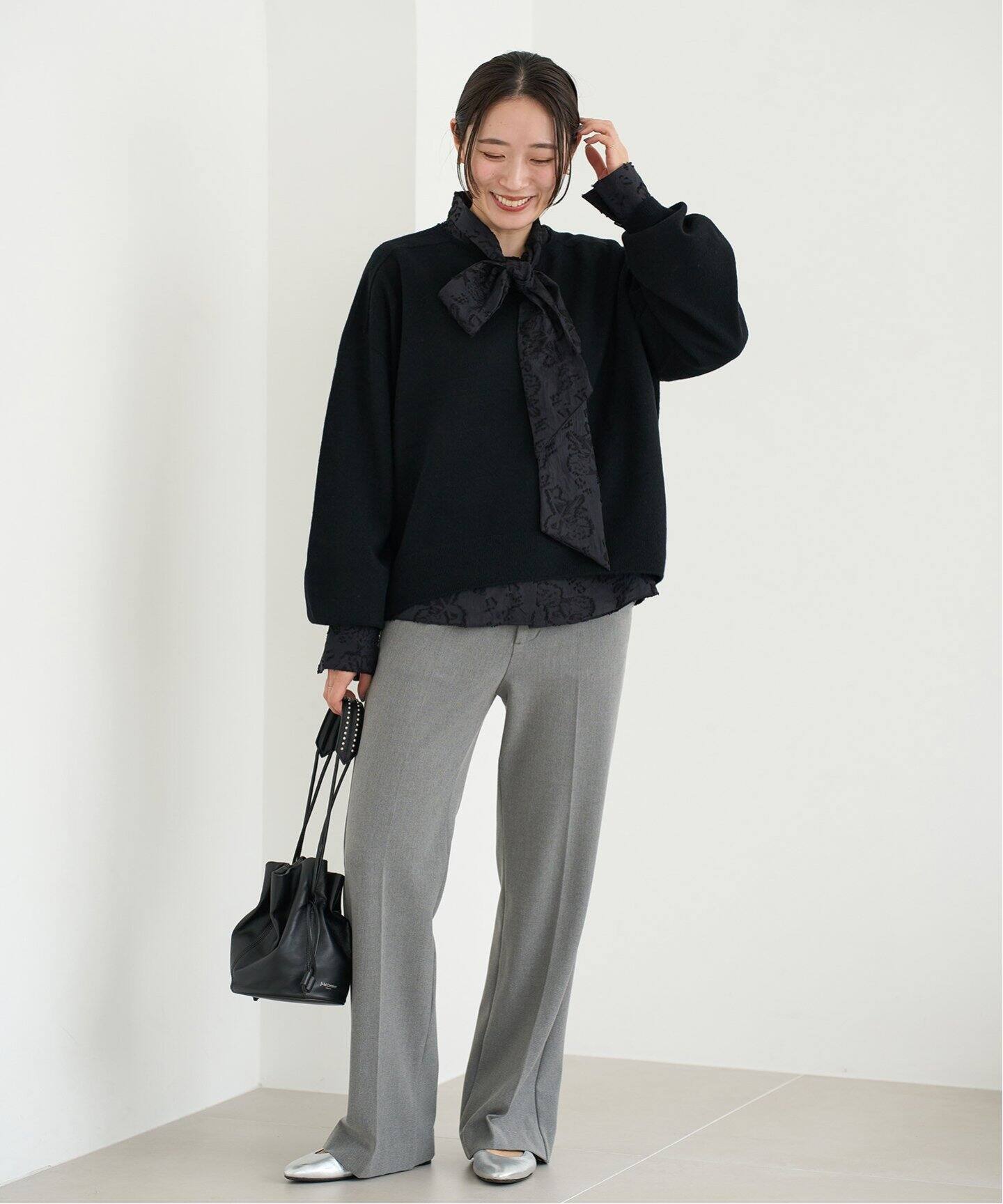 HOFMANN/ホフマン】Jacquard Organza シャツ（シャツ／ブラウス