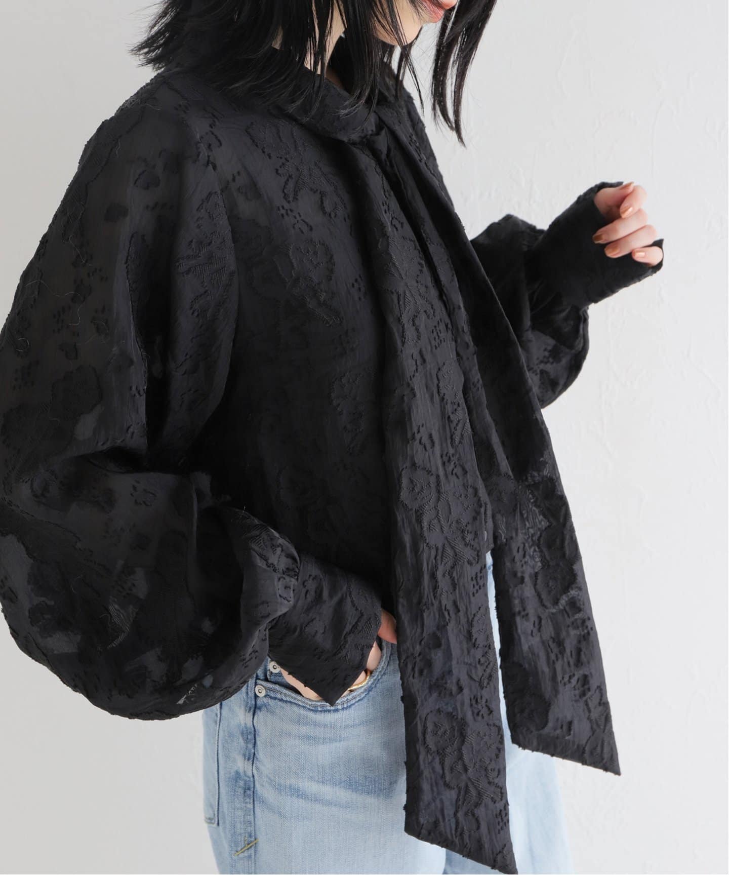 HOFMANN/ホフマン】Jacquard Organza シャツ（シャツ／ブラウス