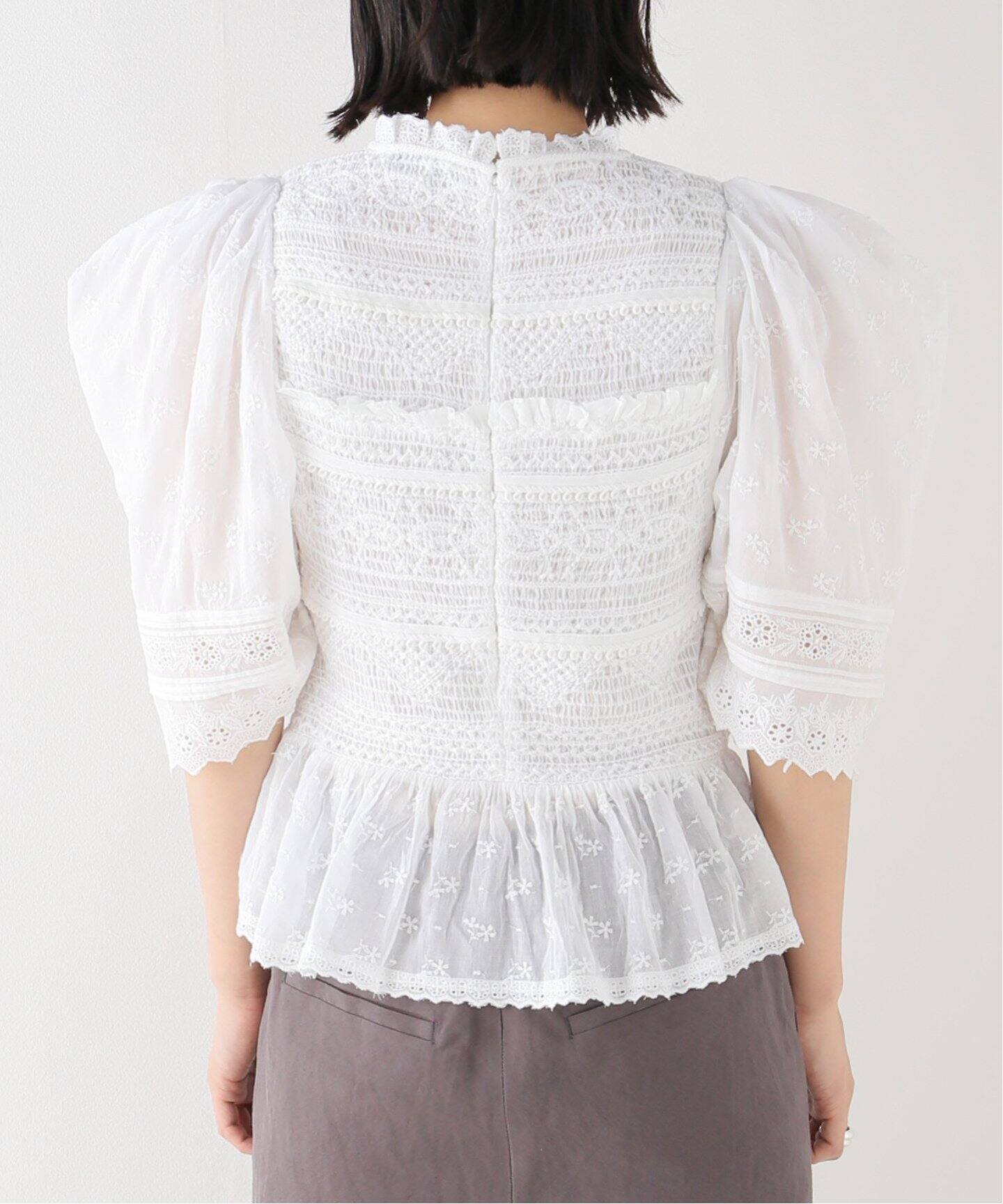 Sea New York/シー ニューヨーク】OLGA HAND SMOCKING PUFF SLV 