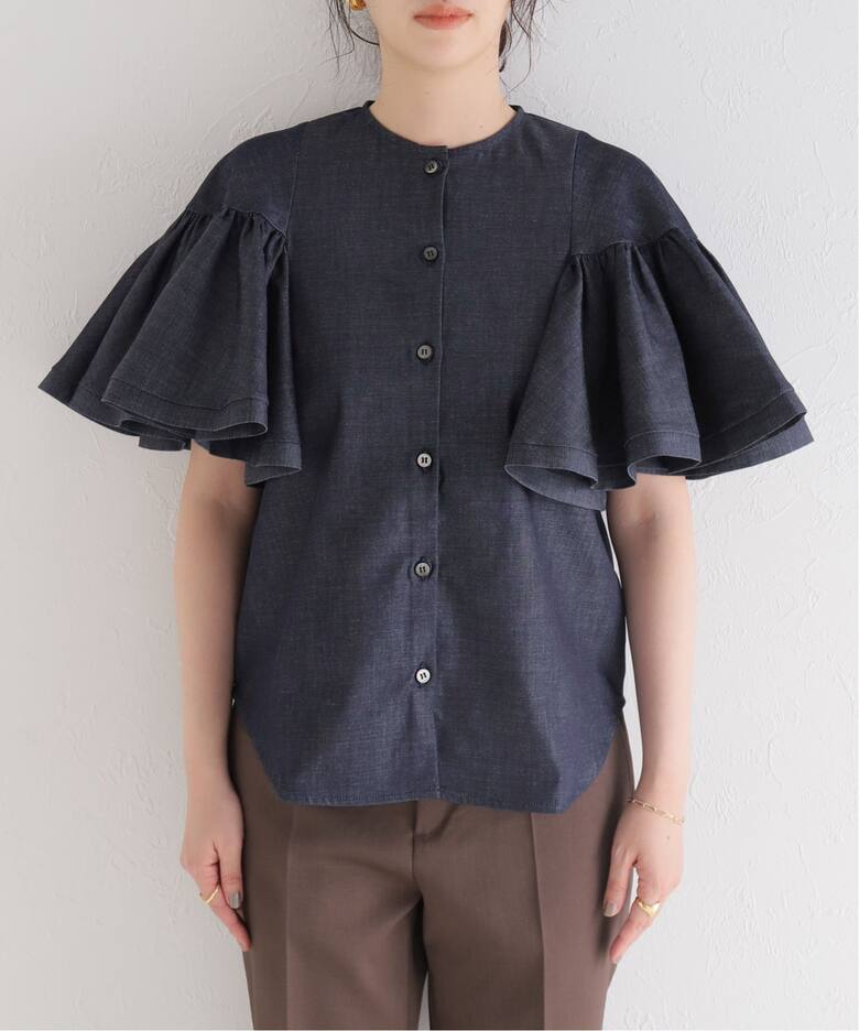 elu Aurora blouse Whiteオーロラブラウス M 新品タグ付き] elu エル aurora blouse オーロラブラウス 美品　エル　elu. オーロラブラウス