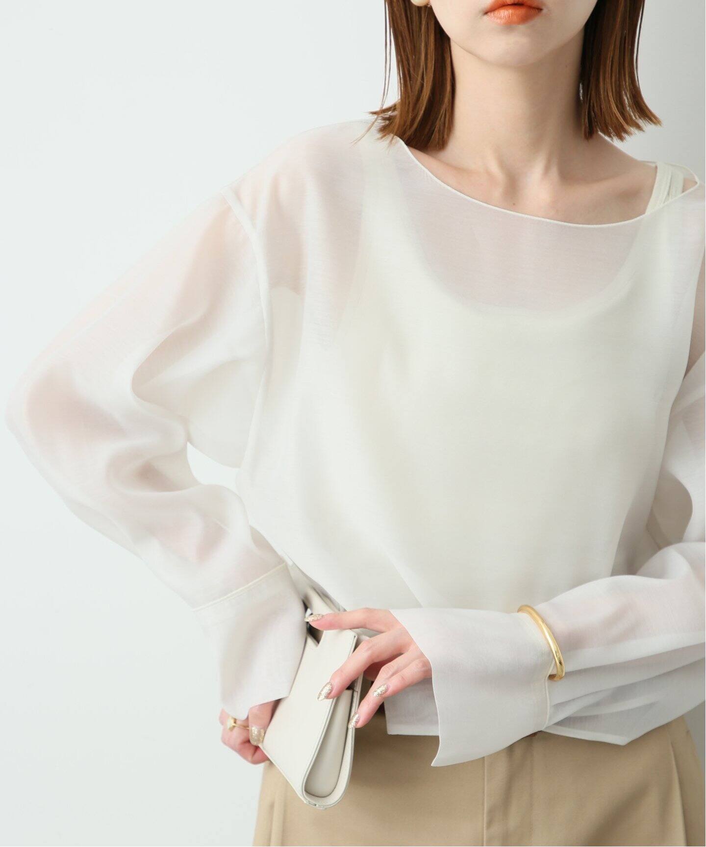 IENA】MORE THAN YESTERDAYボートネックブラウス（IENA（イエナ）の  