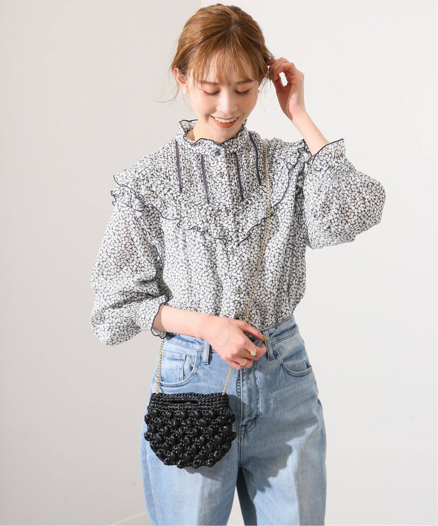 フリルピンタックブラウス（シャツ／ブラウス）｜SLOBE IENA（スローブ  