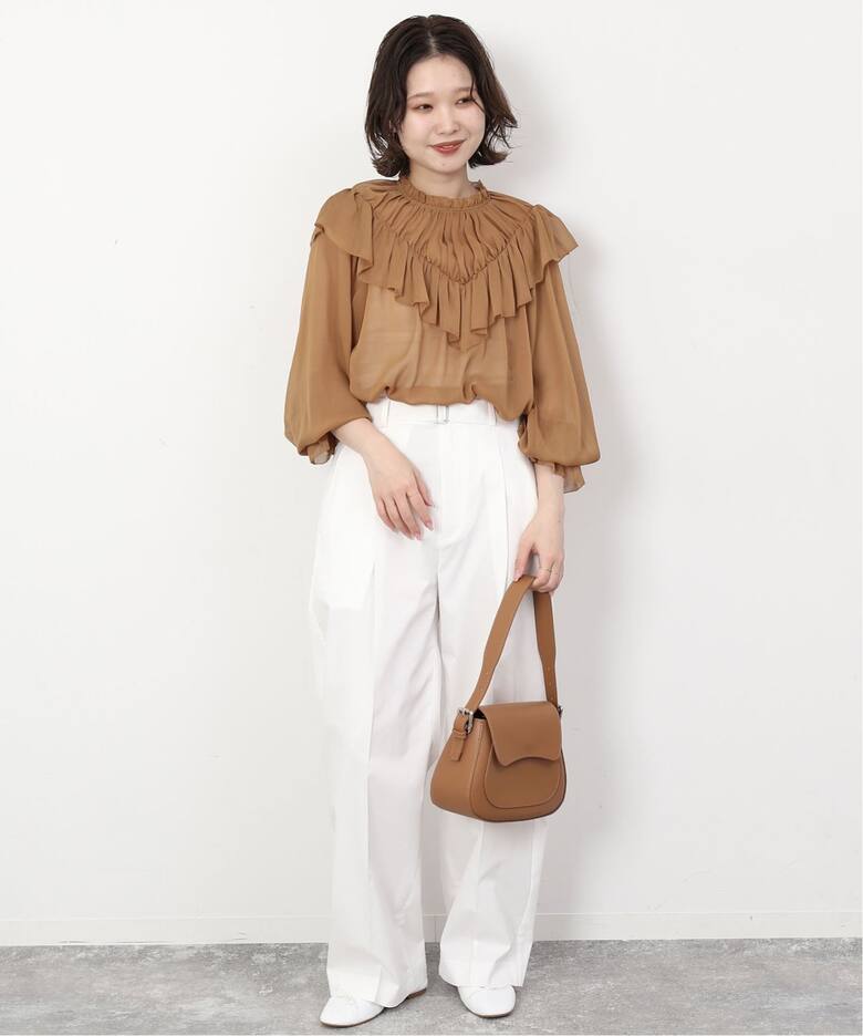 楊柳ギャザーフリルブラウス（シャツ／ブラウス）｜SLOBE IENA 