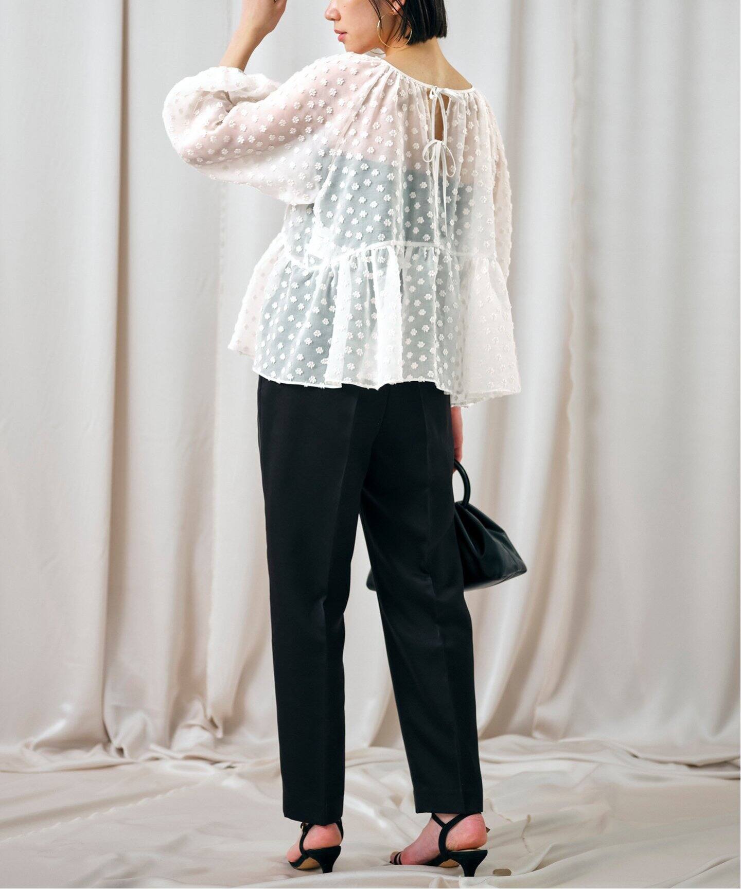 habi Petitフラワージャガードブラウス（シャツ／ブラウス）｜SLOBE 