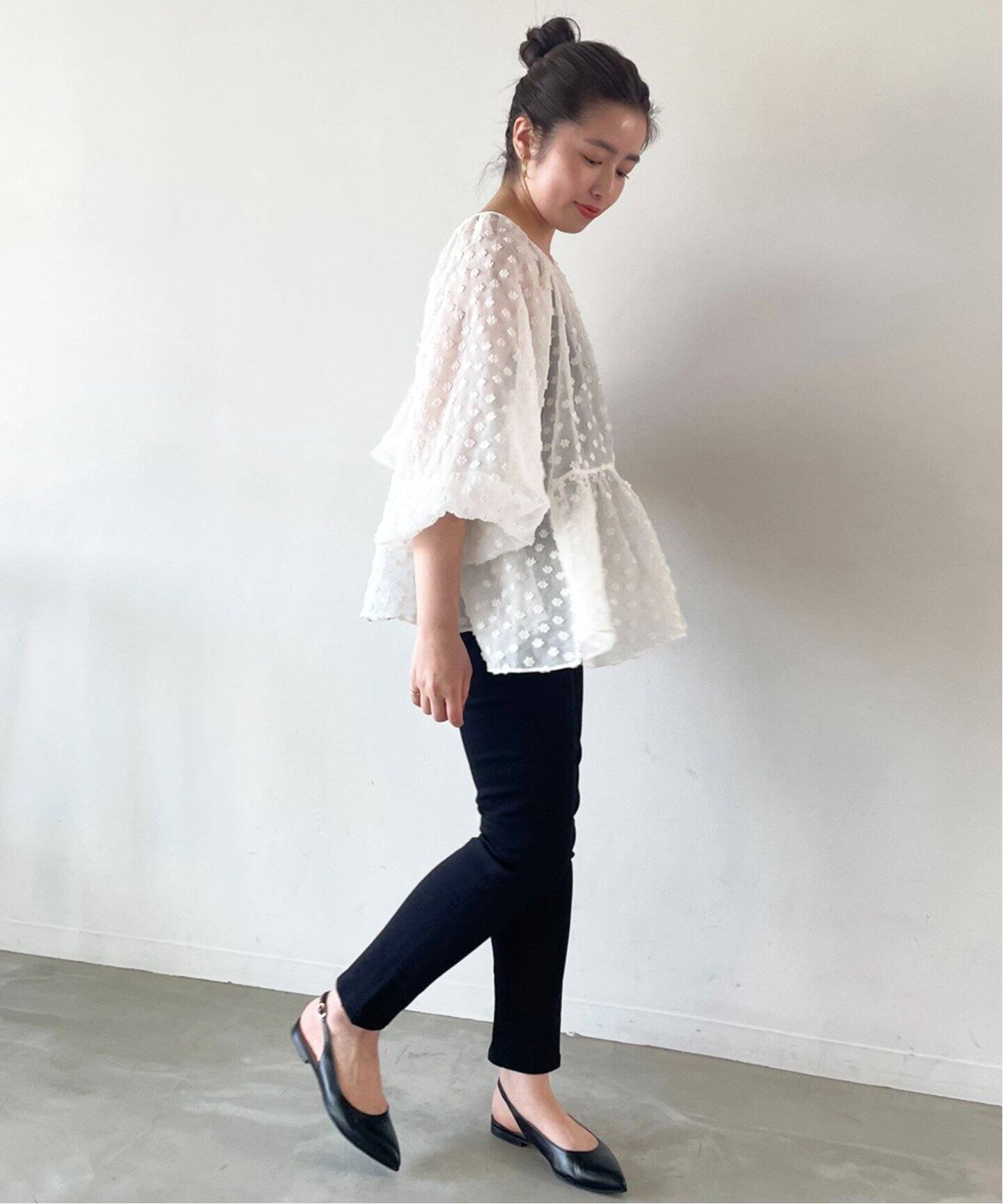 habi Petitフラワージャガードブラウス（シャツ／ブラウス）｜SLOBE 