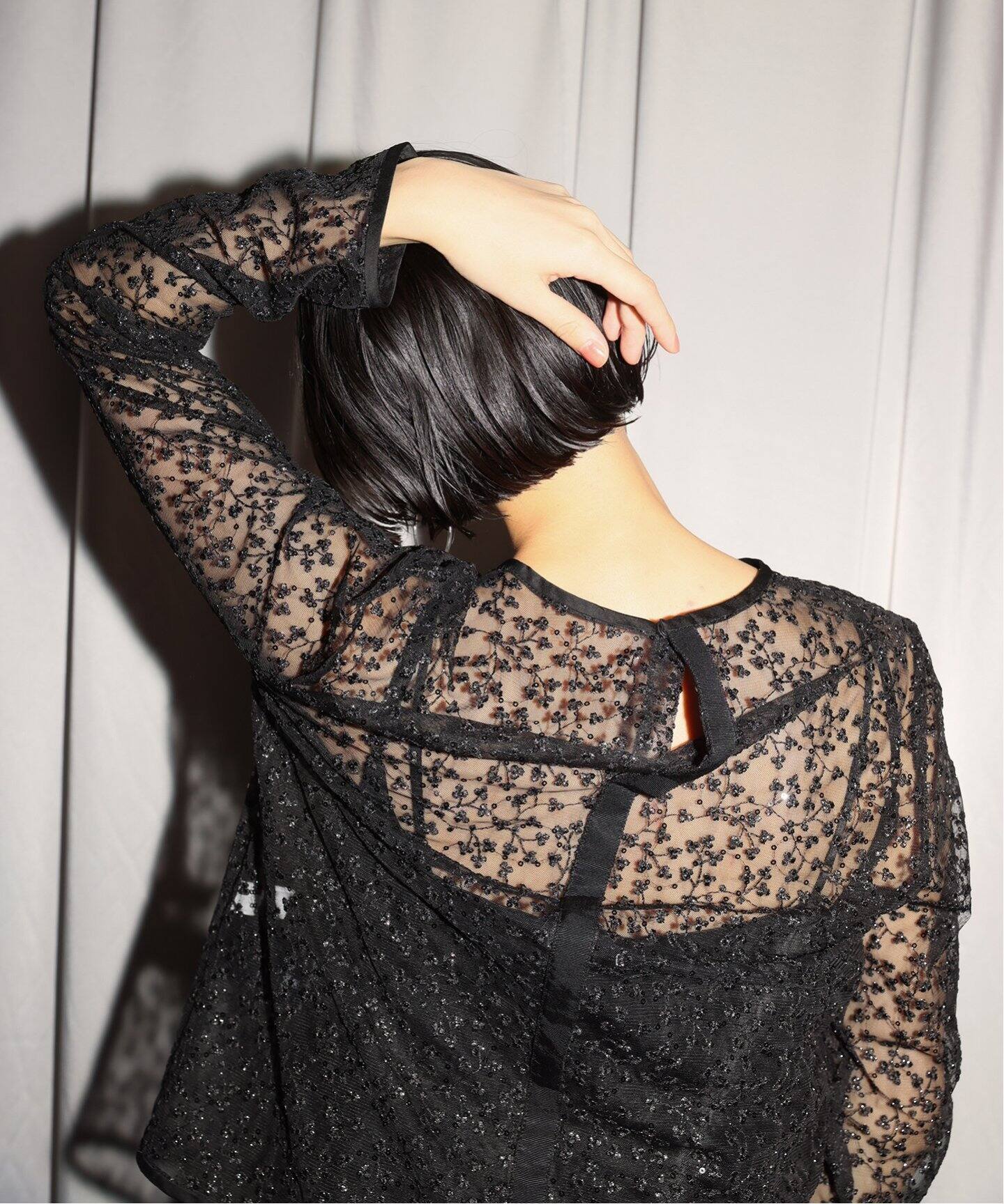 habiスパンコールレースブラウス（シャツ／ブラウス）｜SLOBE IENA  