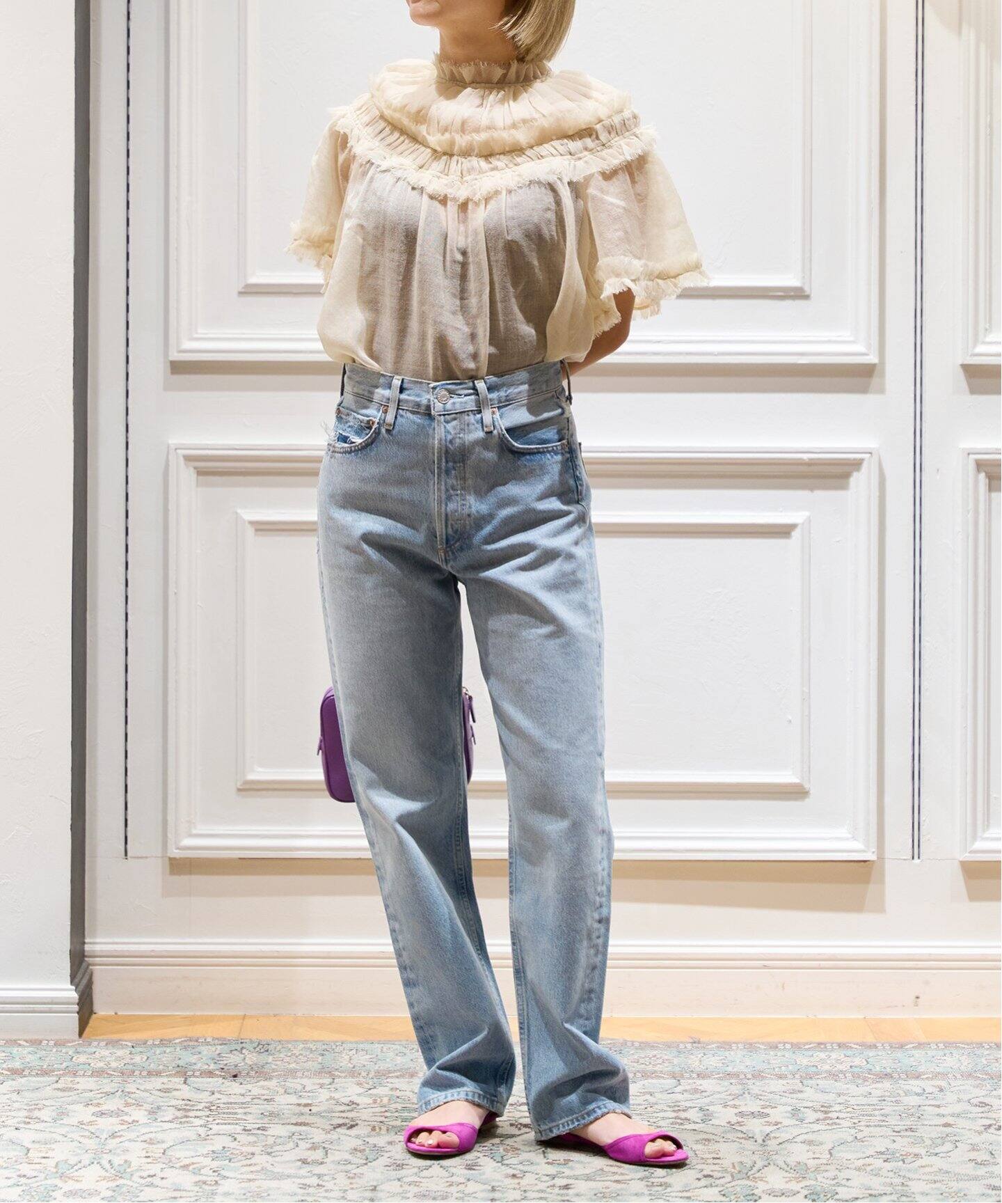 ULLA JOHNSON/ウラ ジョンソン】PRE ZURI TOPS ブラウス（シャツ  