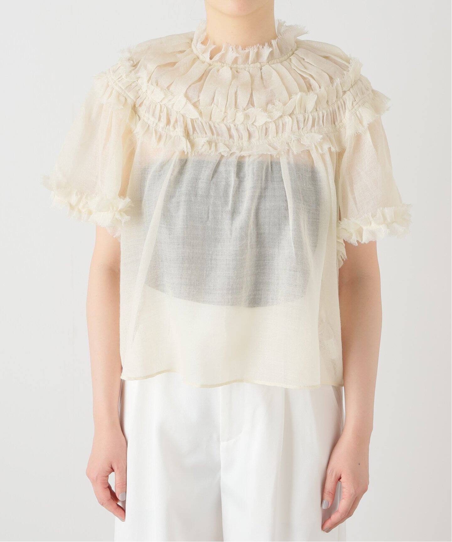 ULLA JOHNSON/ウラ ジョンソン】PRE ZURI TOPS ブラウス（シャツ 