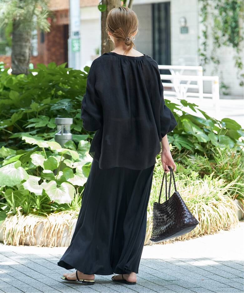 mesh gather ブラウス（シャツ／ブラウス）｜Plage（プラージュ）の  