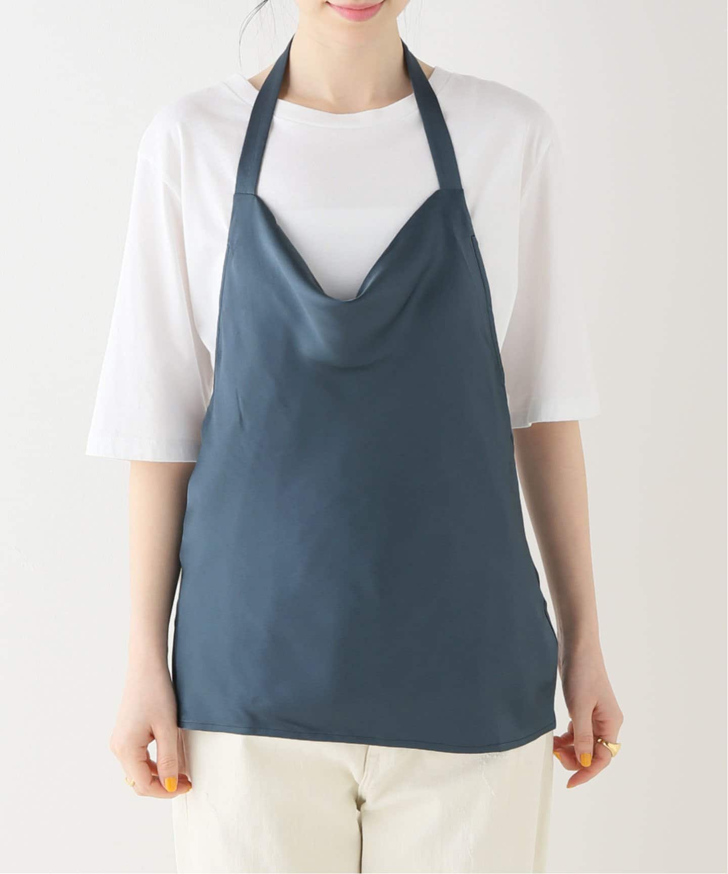 annie b. 幾何学模様 ネイビー トップス Anine Bing cotton t-shirt Myers Cropped Tee Framed Monogram