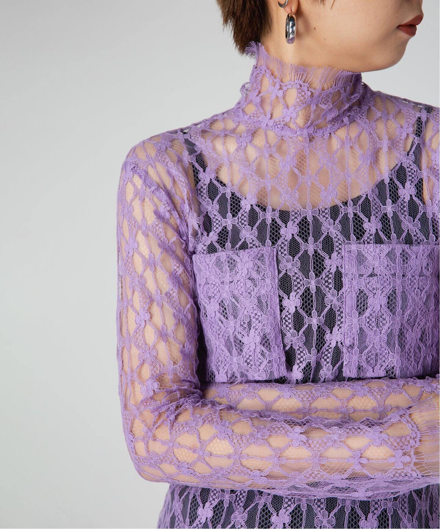 BOWTE/バウト】FRENCH TULLE LACE BLOUCE（シャツ／ブラウス 