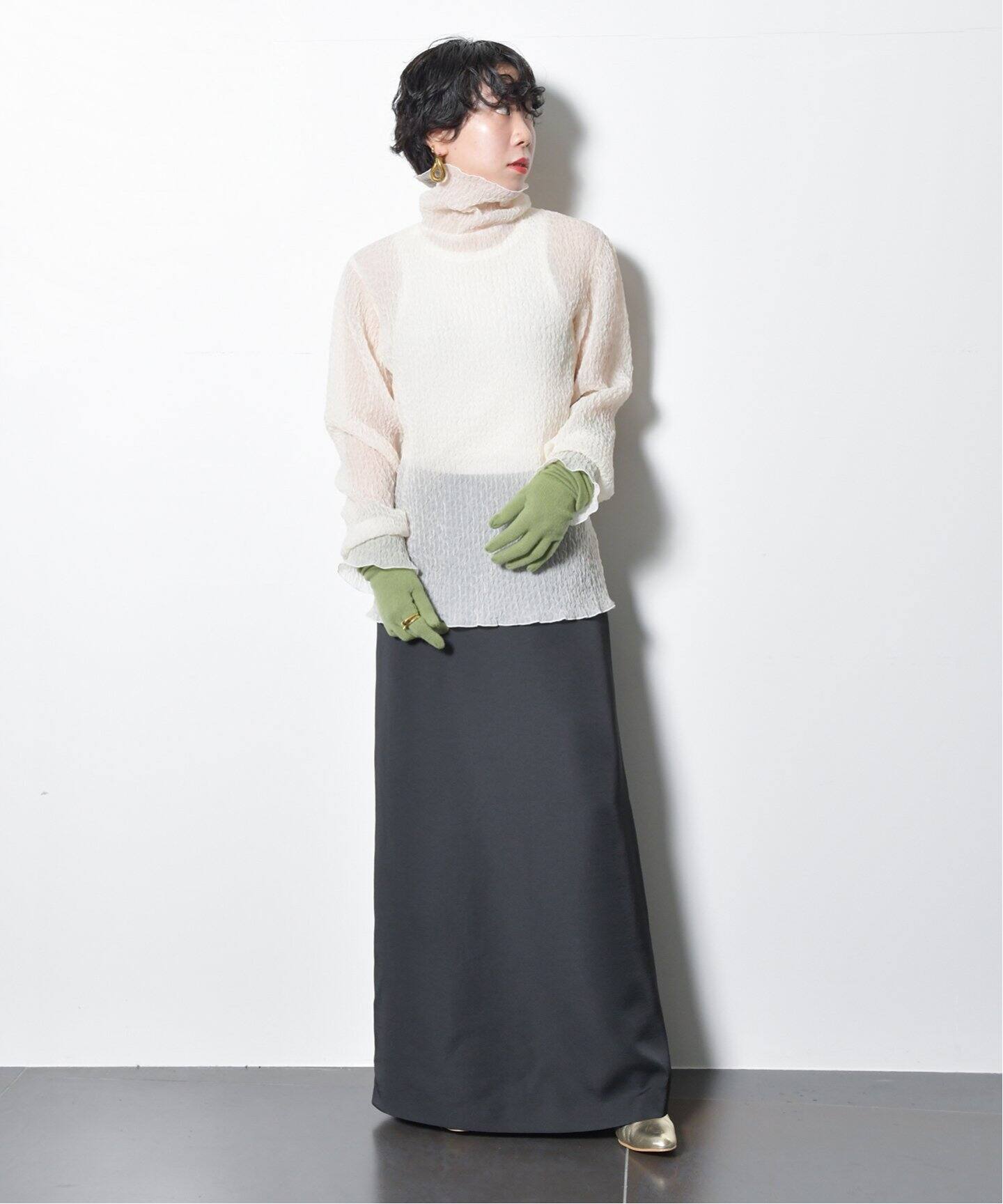 STRETCH SATIN スカート（ロング・マキシ丈スカート）｜CITYSHOP  