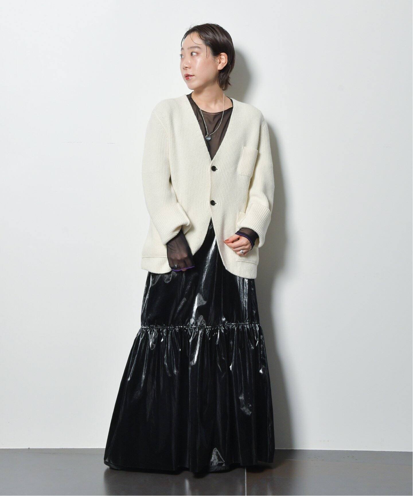 METALLIC TIERED スカート（ロング・マキシ丈スカート）｜CITYSHOP 