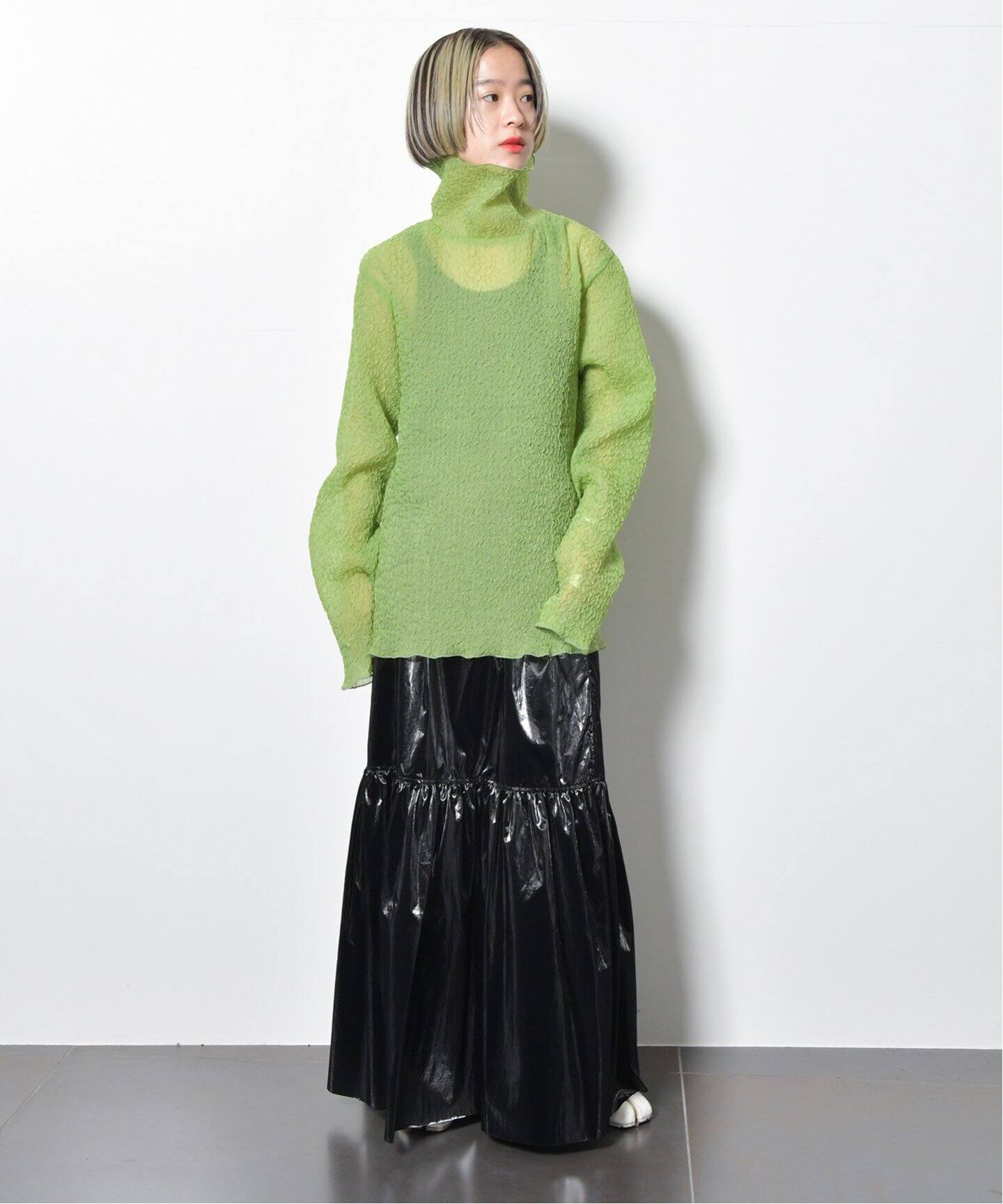 METALLIC TIERED スカート（ロング・マキシ丈スカート）｜CITYSHOP 