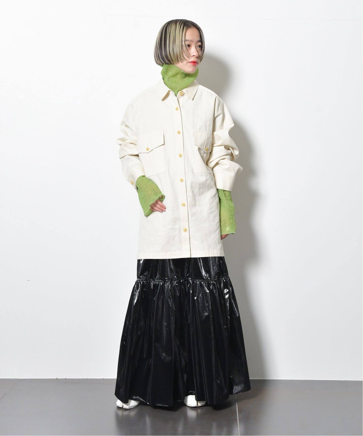METALLIC TIERED スカート（ロング・マキシ丈スカート）｜CITYSHOP 
