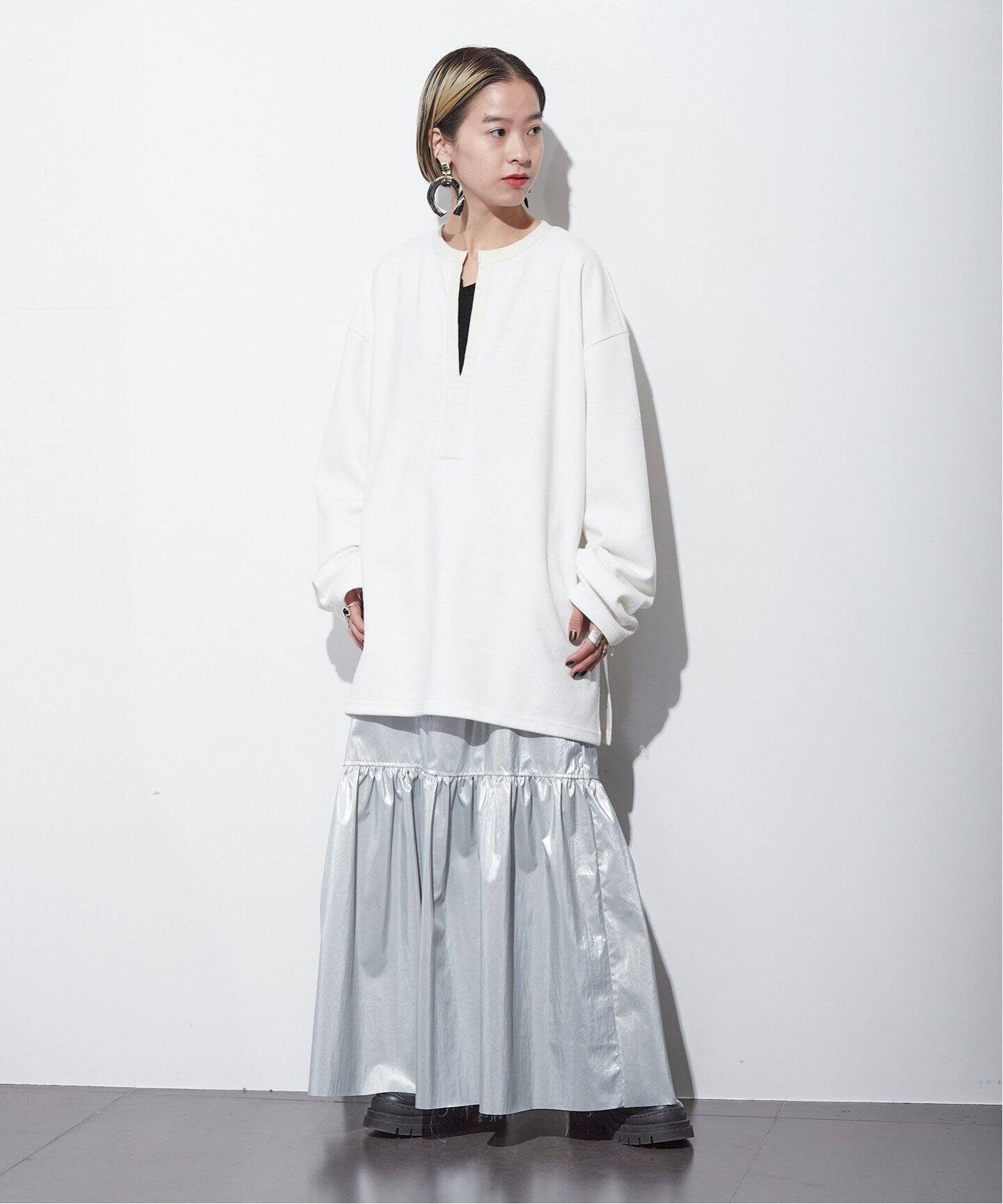 METALLIC TIERED スカート（ロング・マキシ丈スカート）｜CITYSHOP 