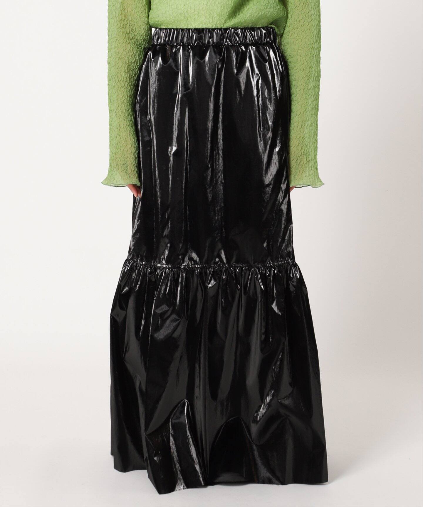 METALLIC TIERED スカート（ロング・マキシ丈スカート）｜CITYSHOP 
